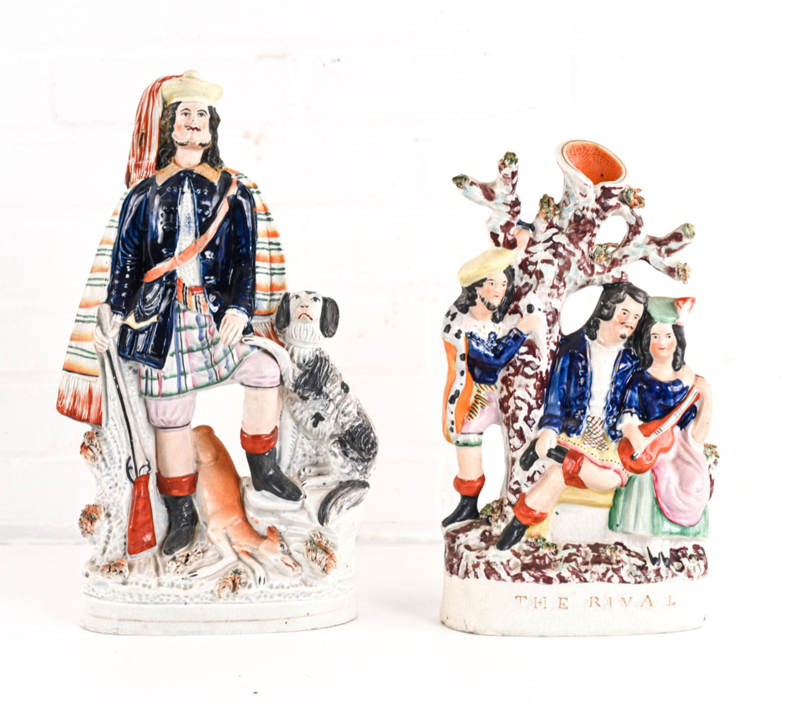 (2) STAFFORDSHIRE FIGURAL CERAMICS (1 of 19)