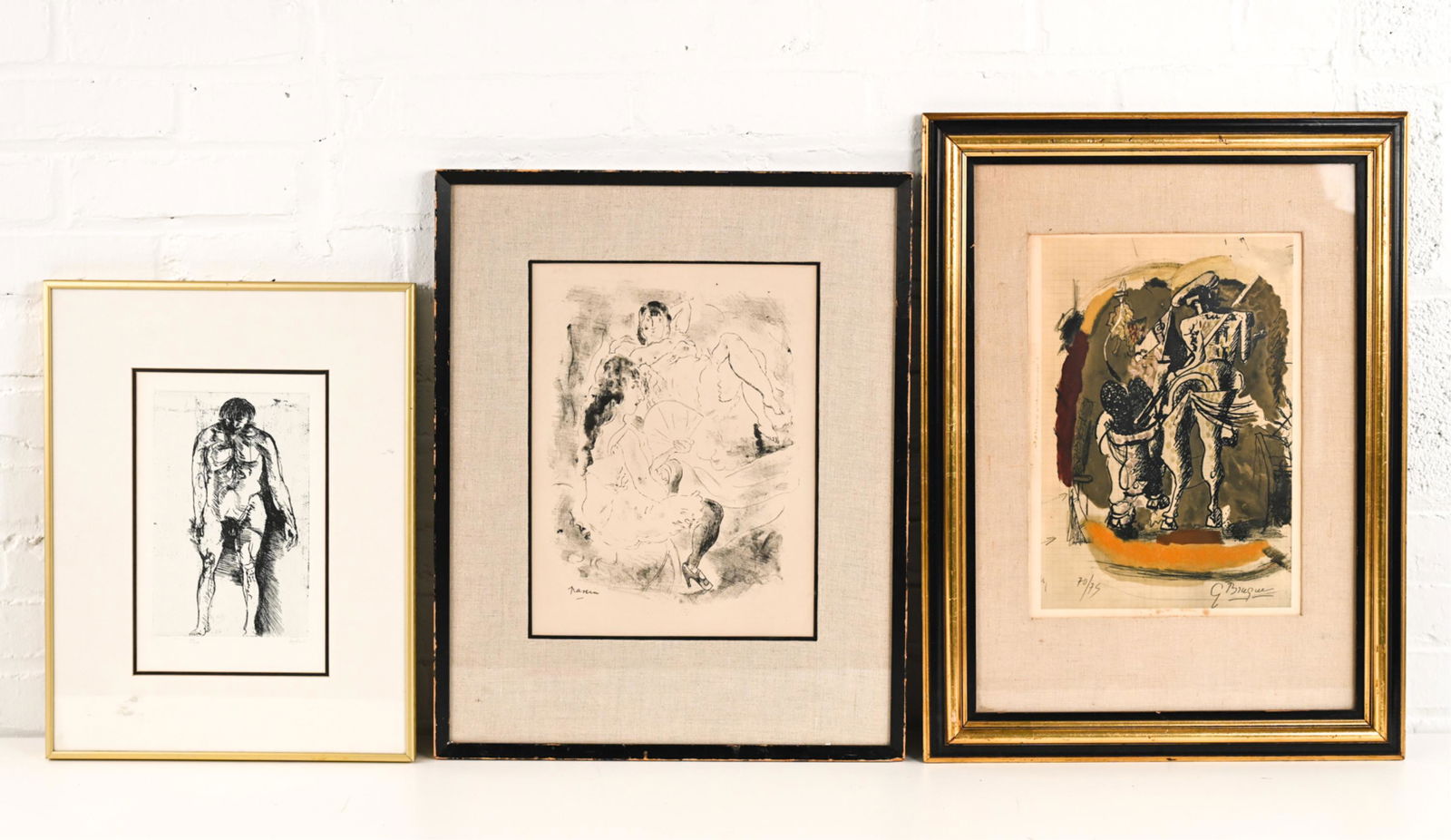 (3) PRINTS INCL. LEONARD BASKIN (1 of 20)