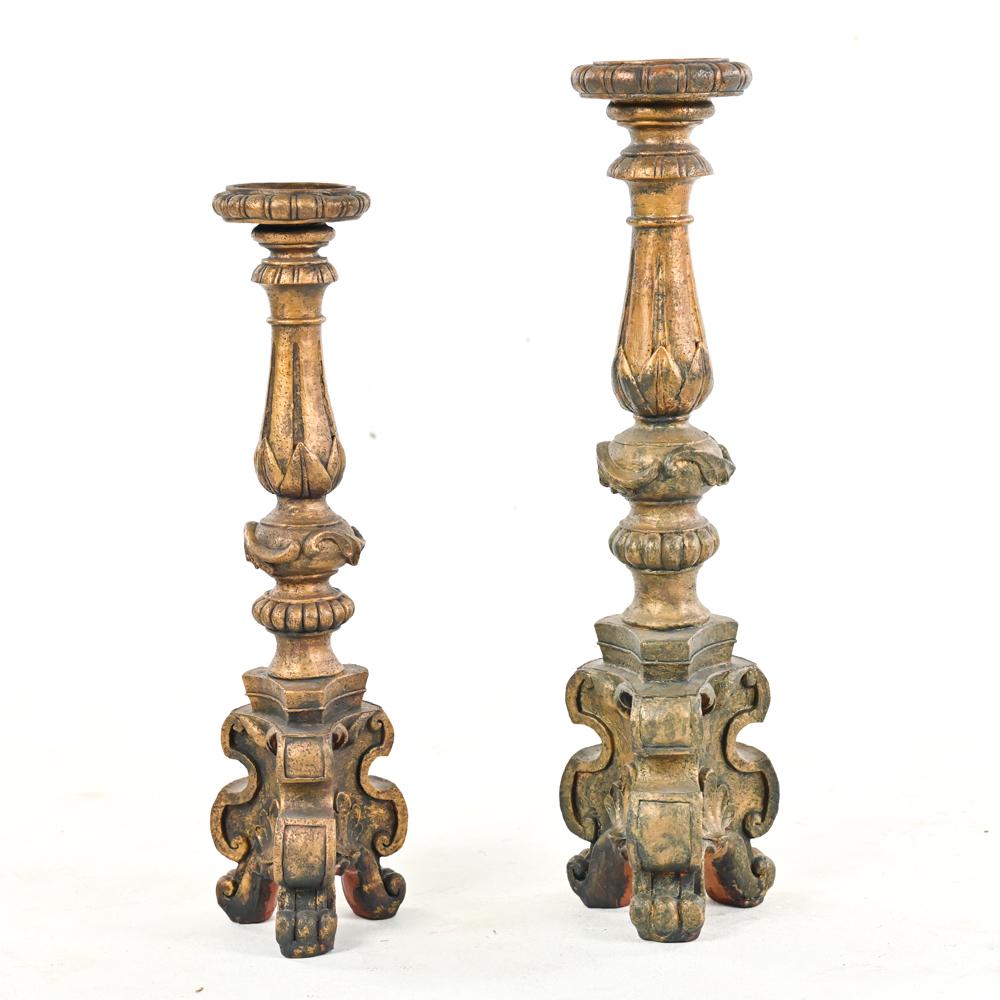 (2) BAROQUE-STYLE CANDLE STANDS (1 of 11)