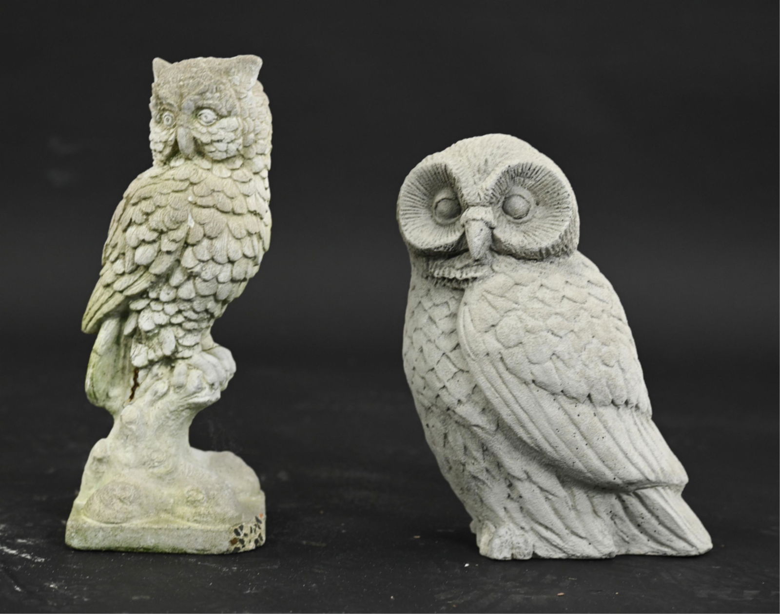 (2) CONTEMPORARY CEMENT OWL GARDEN SCULPTURES (1 of 15)