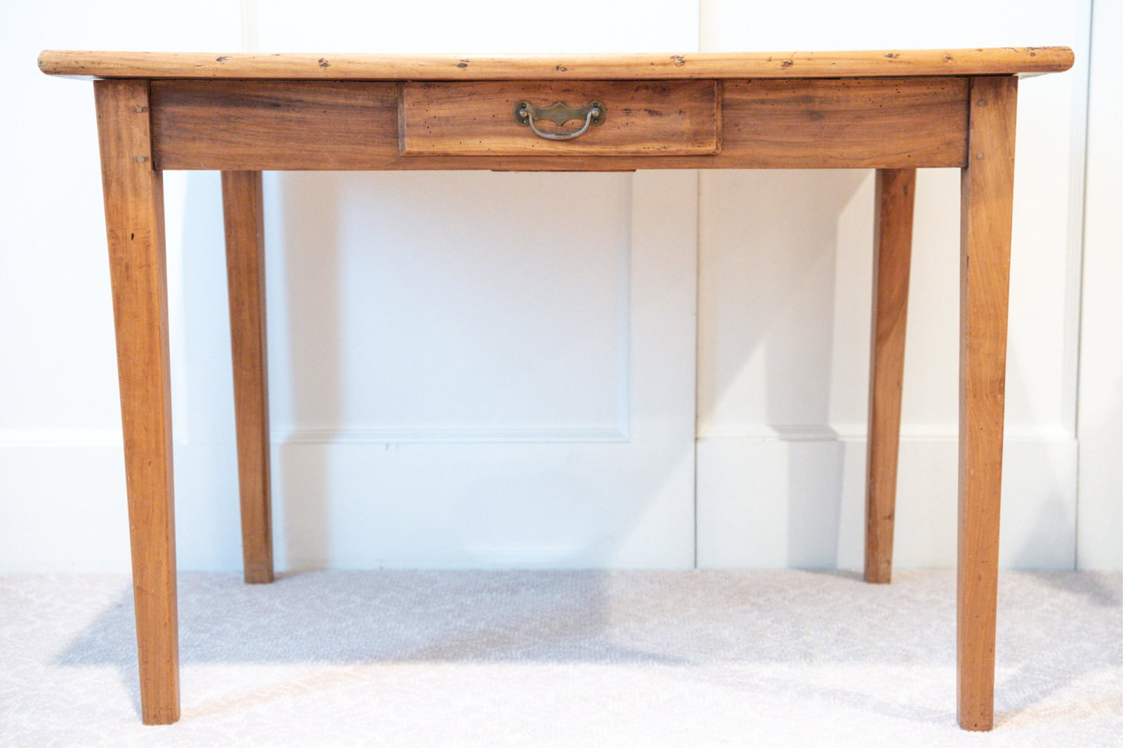 19TH C. FRENCH CHERRY FARM-STYLE TABLE (1 of 10)