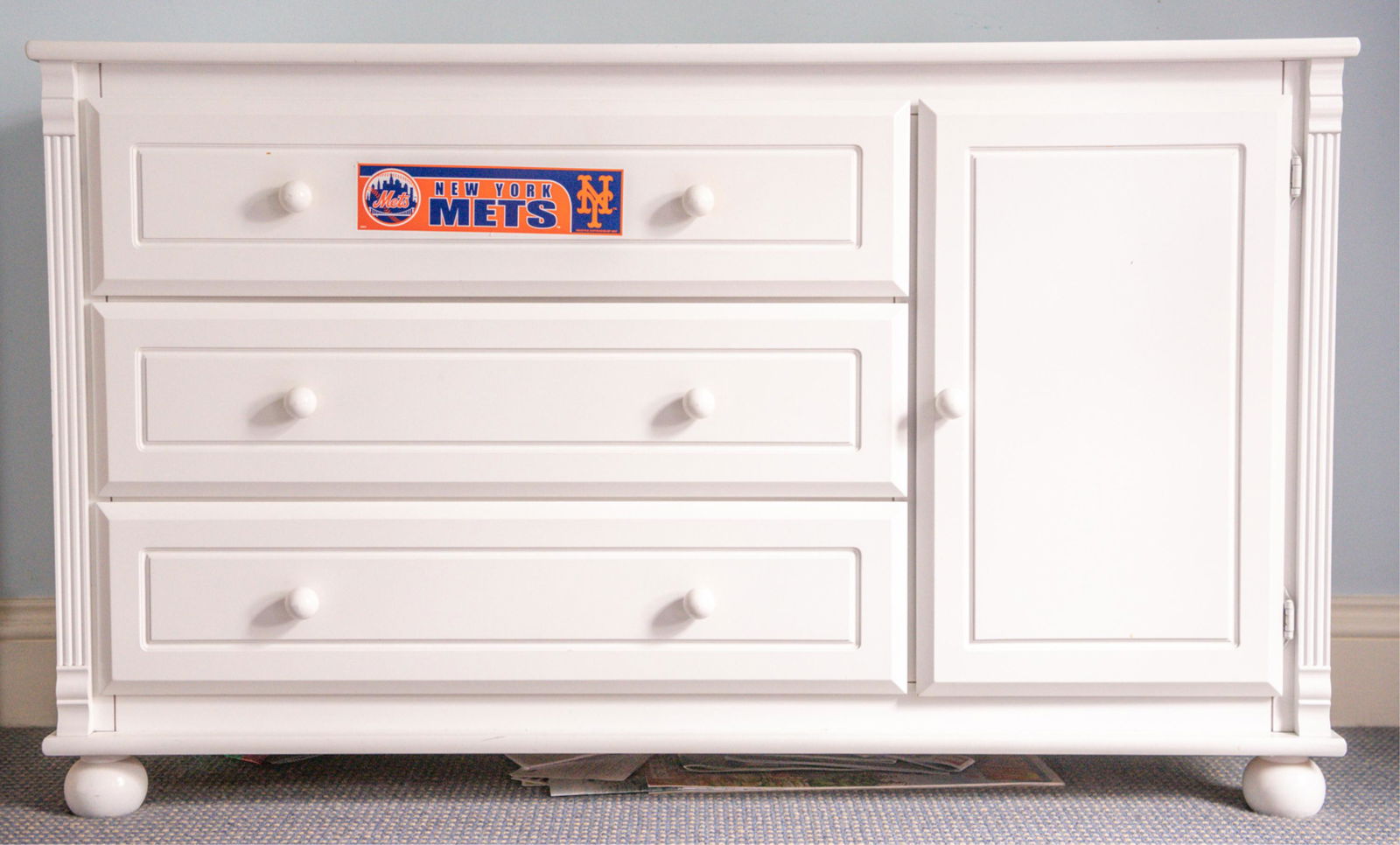 CONTEMPORARY WHITE PAINTED DRESSER (1 of 7)