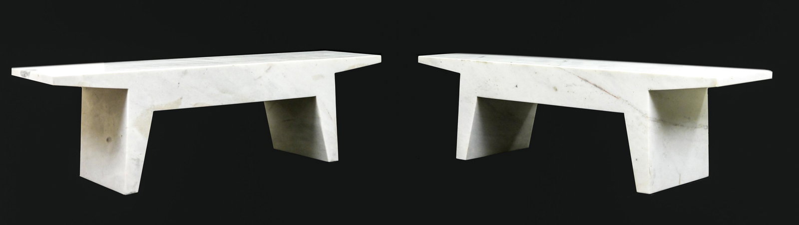 PAIR OF KBGL MARBLE FELIX BENCHES (1 of 12)