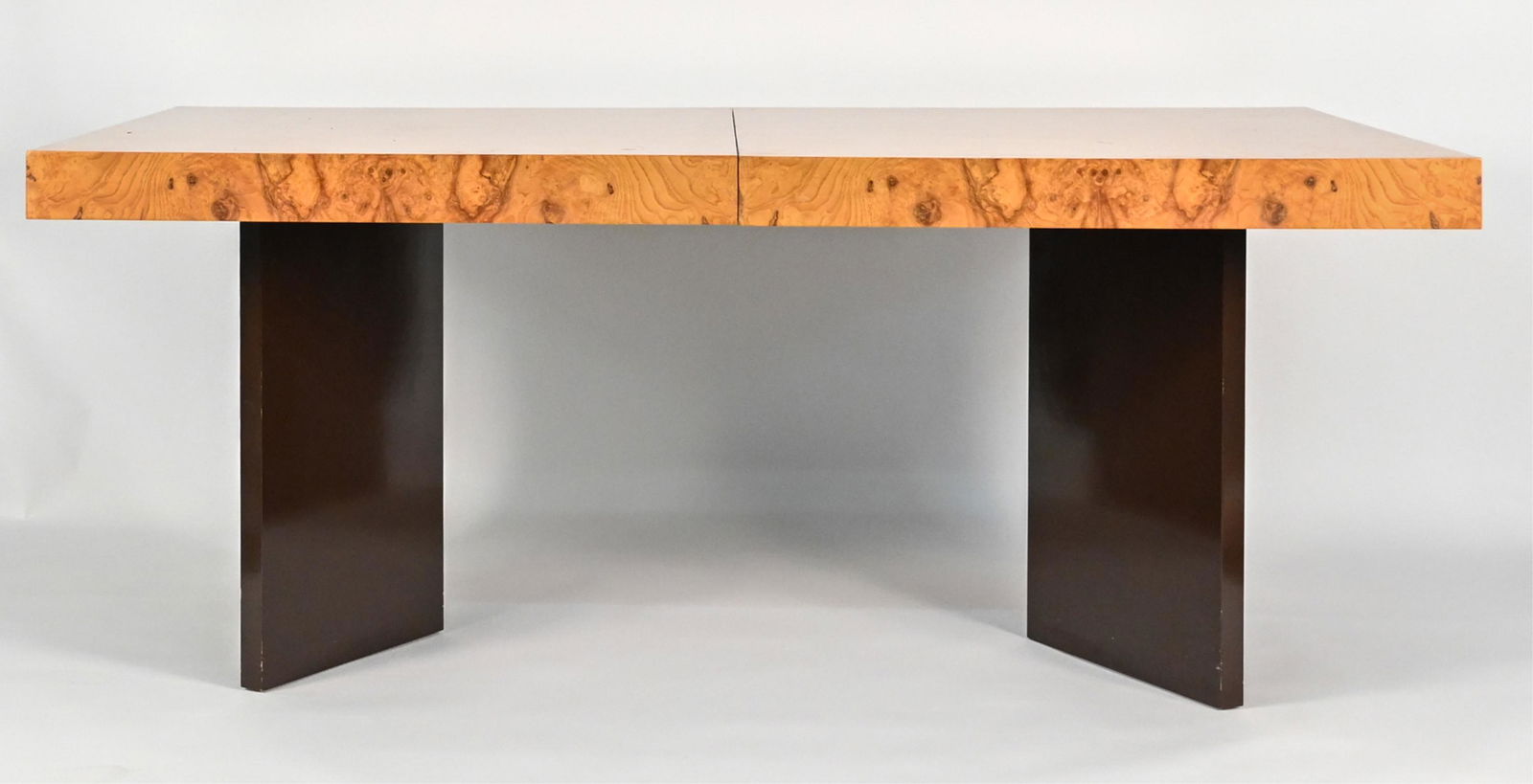 MILO BAUGHMAN BURL WOOD DINING TABLE (1 of 16)