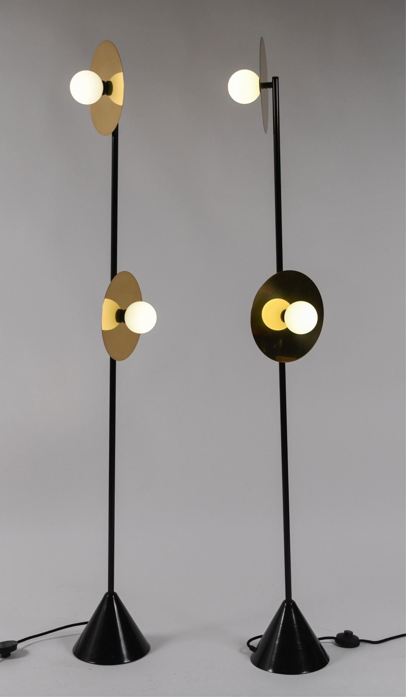 PAIR OF MID-CENTURY STYLE FLOOR LAMPS (1 of 11)