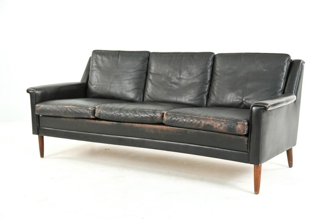 DANISH MID-CENTURY LEATHER SOFA (1 of 14)