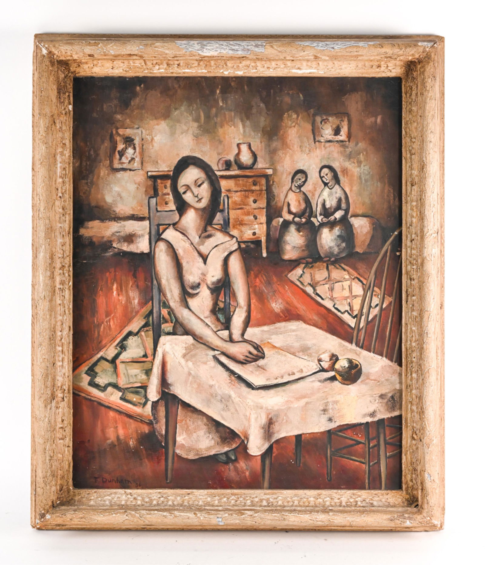 FRANCIS DUNHAM (1897-1986) FIGURATIVE O/C, 1936 (1 of 14)