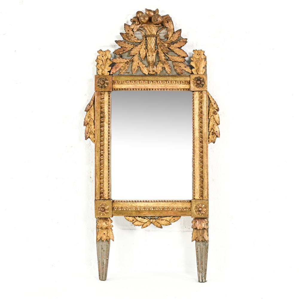 ANTIQUE FRENCH EMPIRE CARVED & GILDED MIRROR (1 of 7)