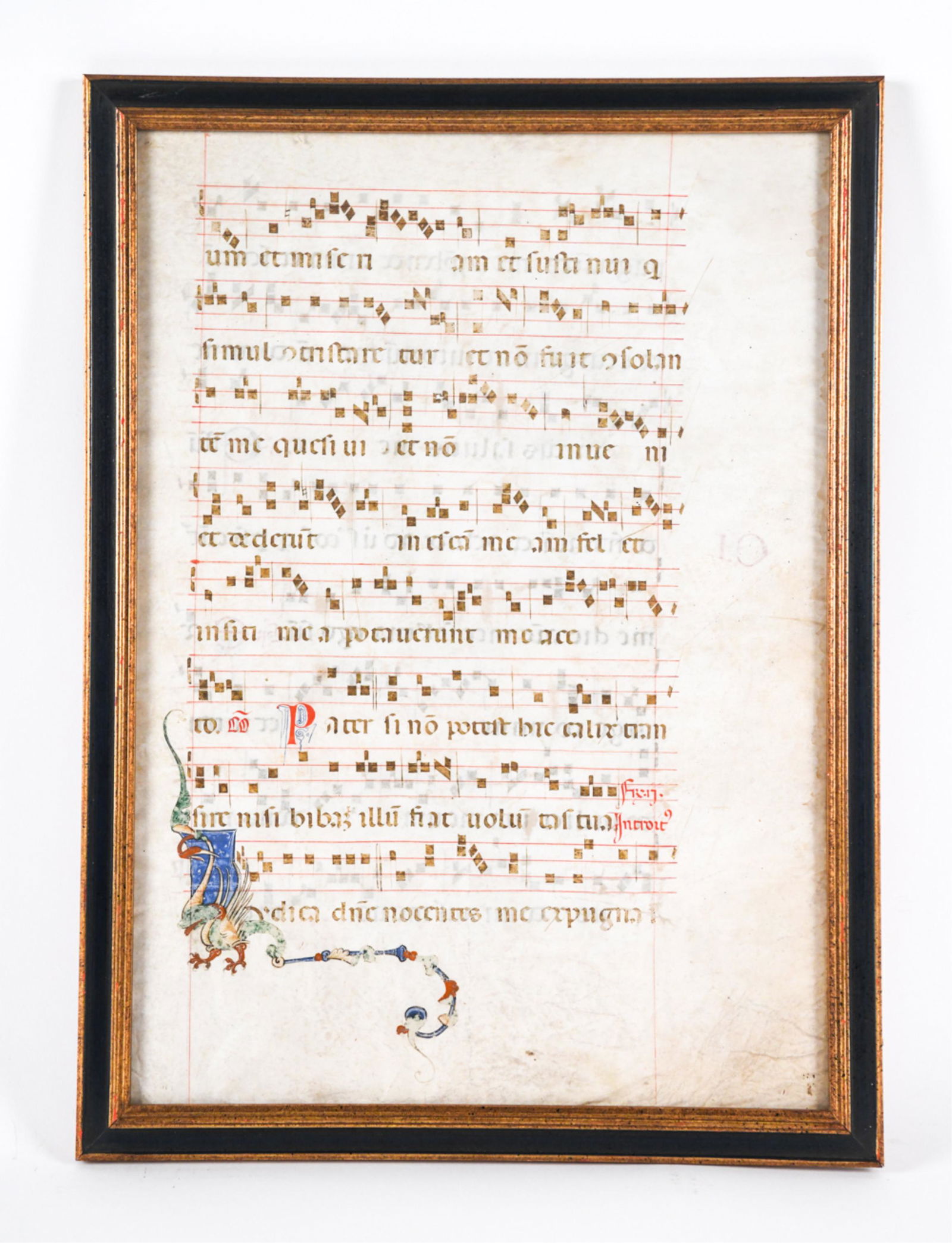 14/15TH CENTURY ANTIPHONAL SHEET ON VELUM (1 of 8)