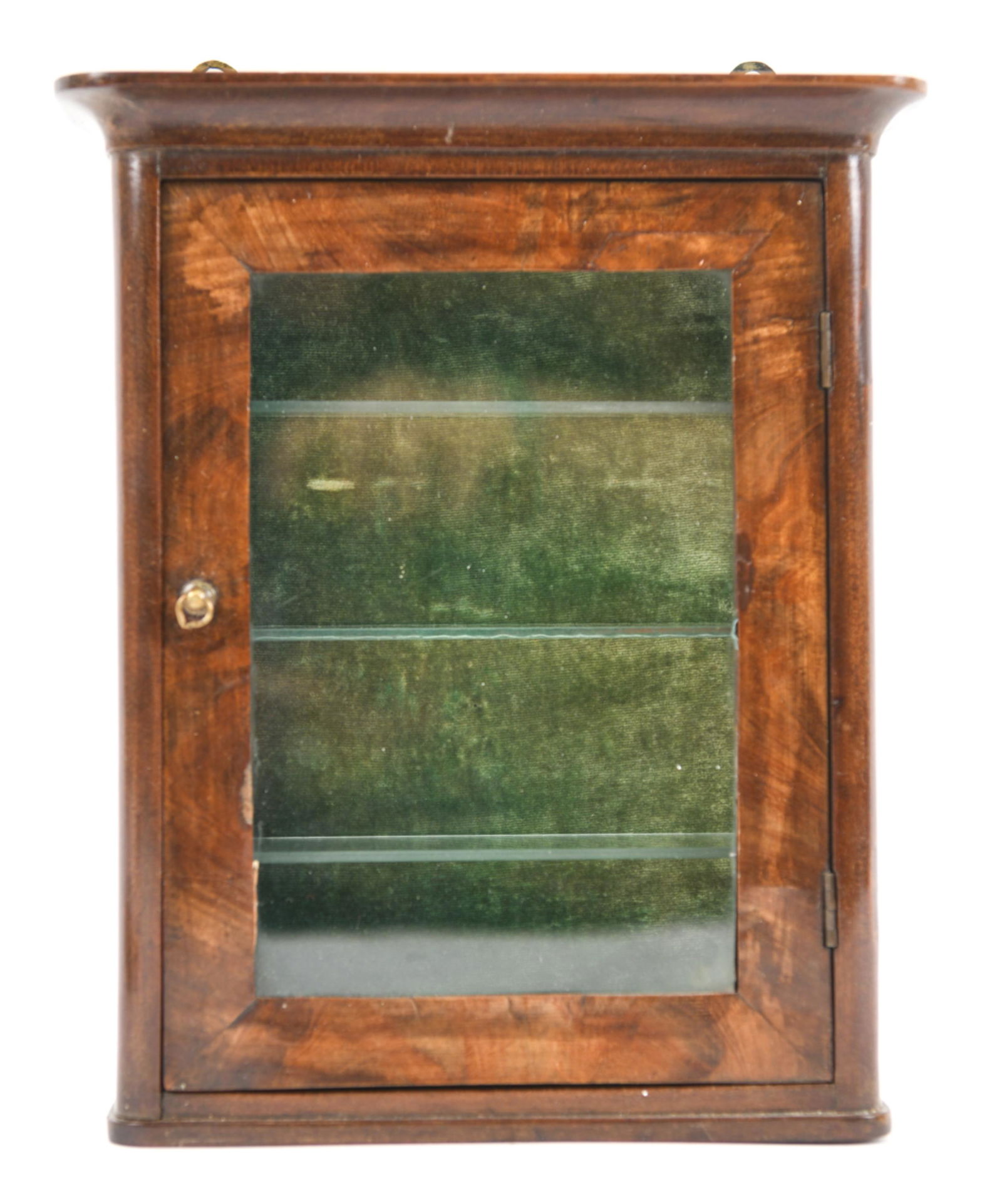 DIMINUTIVE ANTIQUE WALL MOUNT VITRINE CASE (1 of 10)