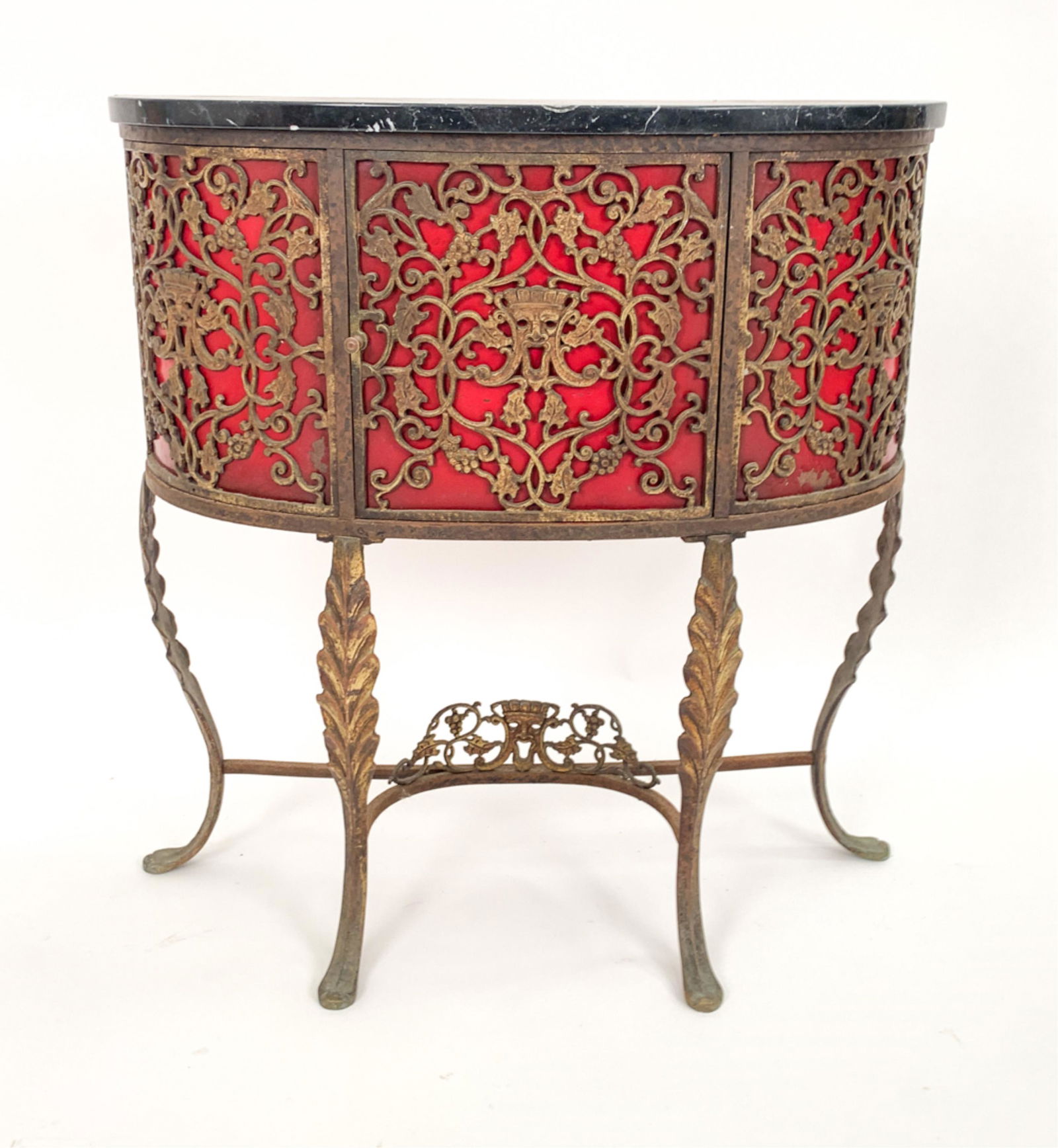 MANNER OF OSCAR BACH CONSOLE W/ MARBLE TOP (1 of 11)