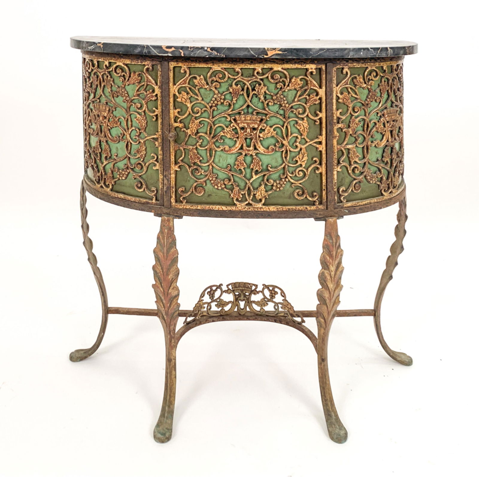 MANNER OF OSCAR BACH CONSOLE W/ MARBLE TOP (1 of 13)