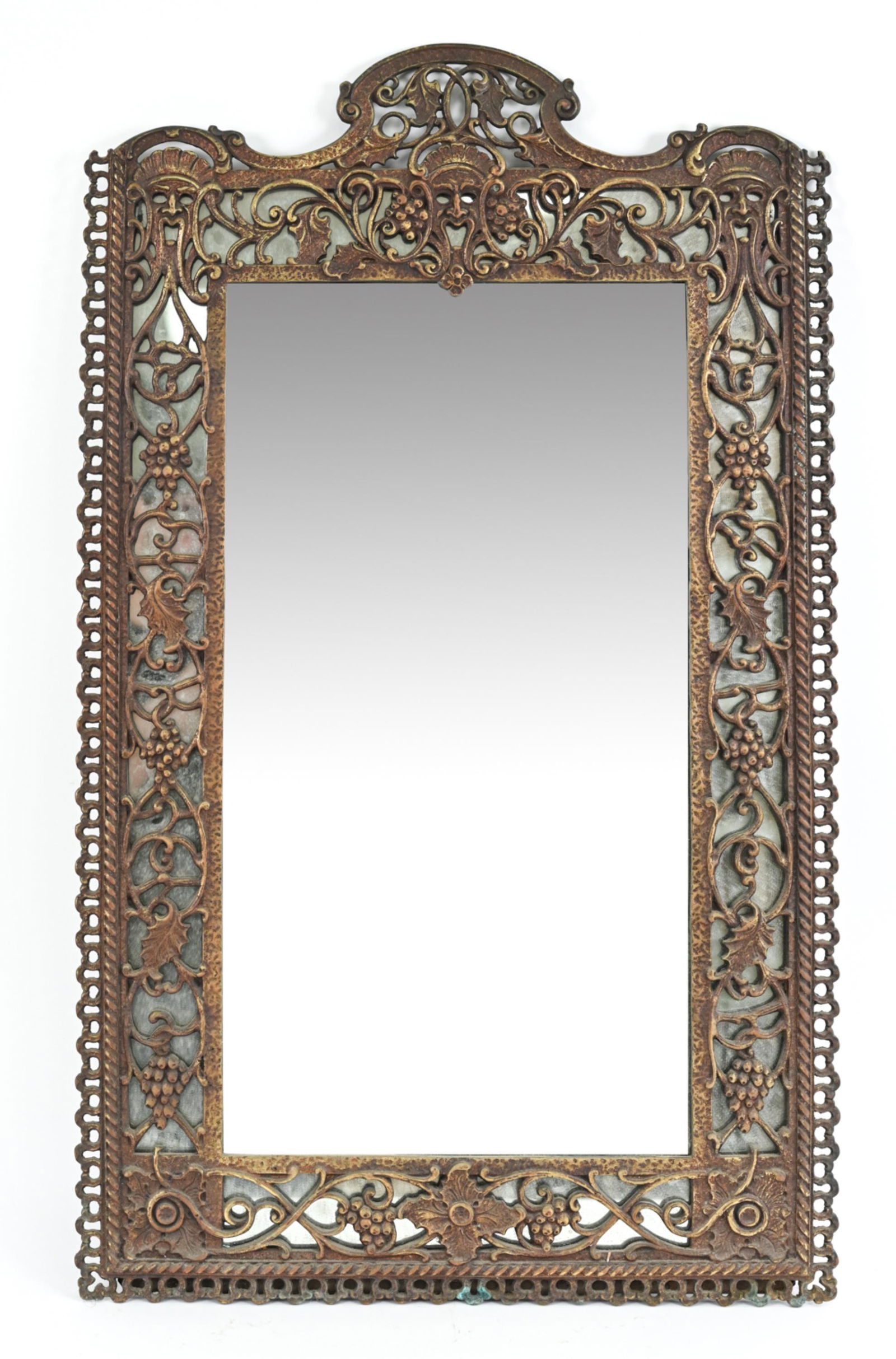 ANTIQUE MANNER OSCAR BACH SPANISH REVIVAL MIRROR (1 of 9)