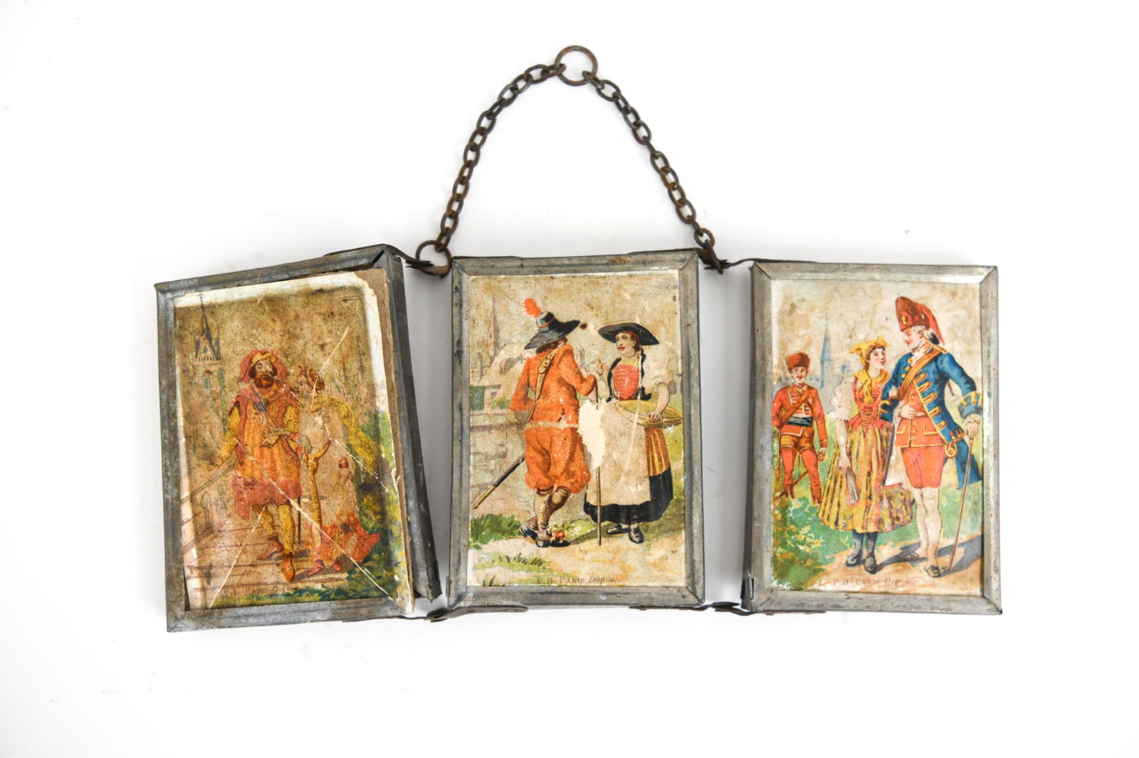 EARLY 20TH C. FRENCH TRIPTYCH VANITY MIRROR (1 of 9)