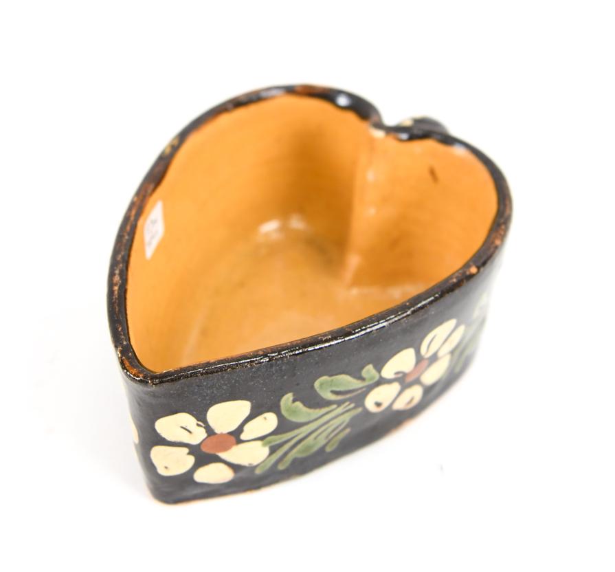 ANTIQUE FRENCH POTTERY HEART MOLD (1 of 9)