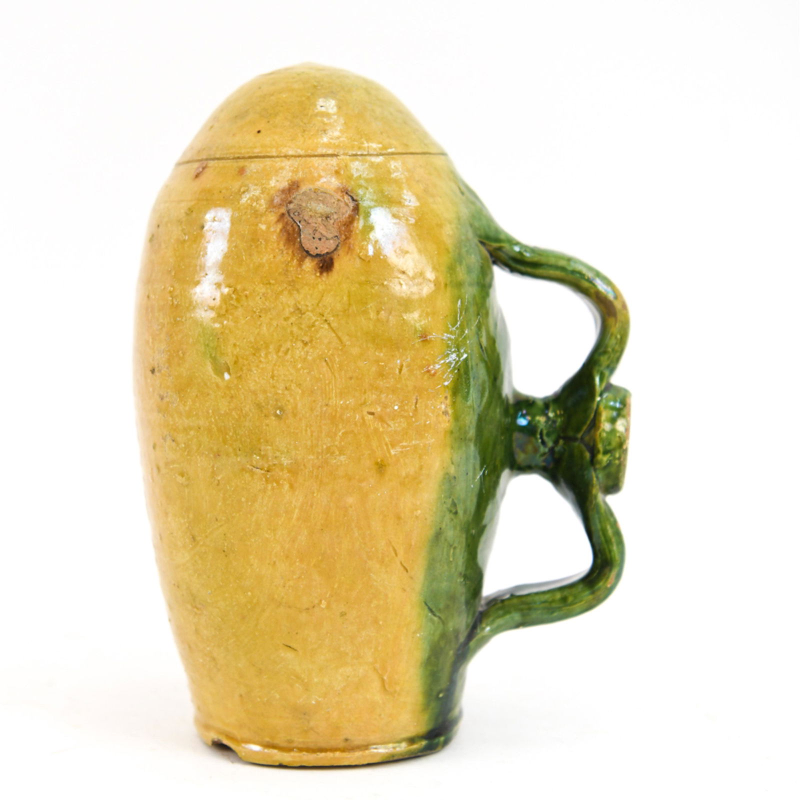 UNUSUAL ANTIQUE FRENCH POTTERY VINAGRIER (1 of 13)