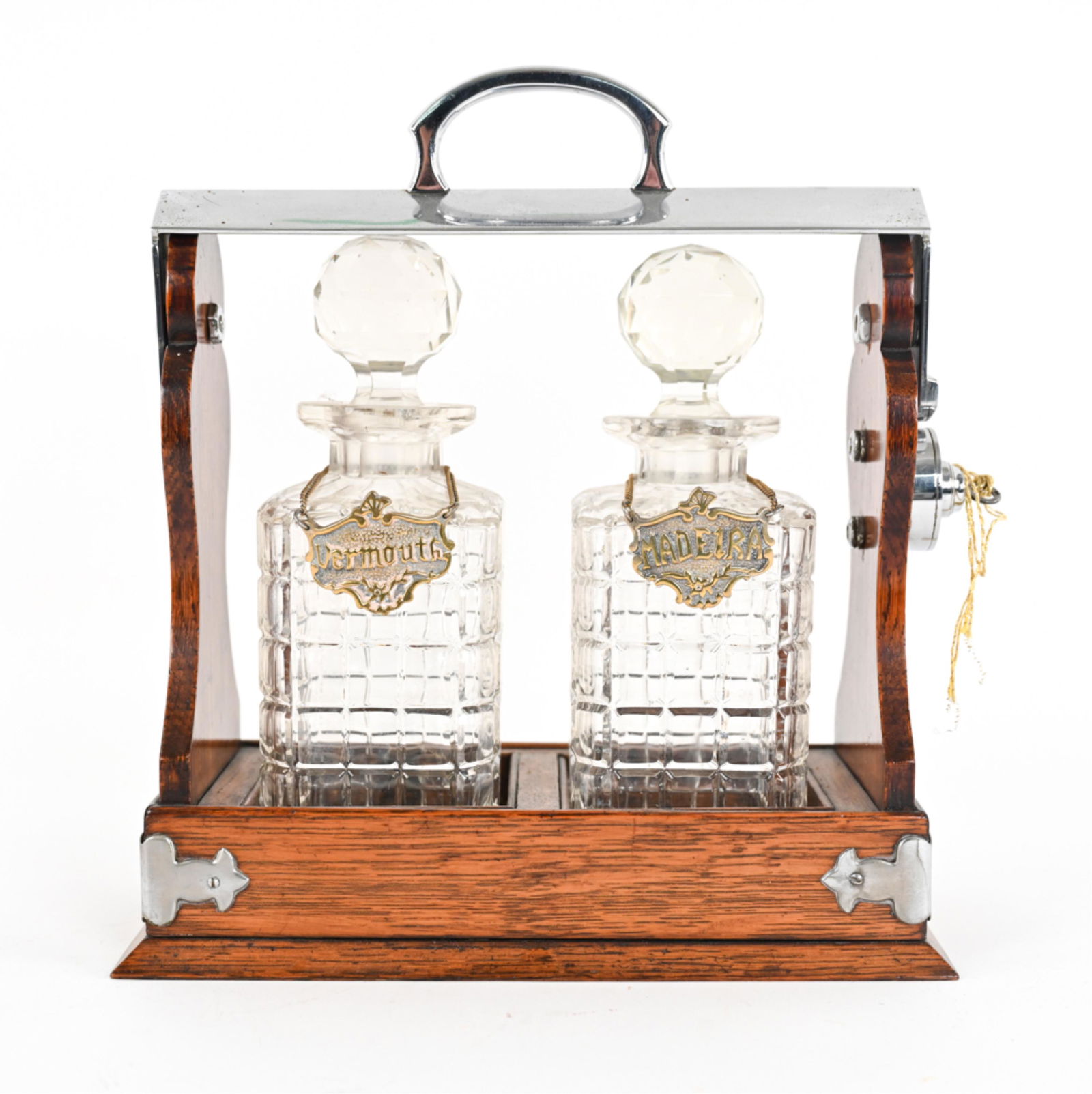 20TH CENTURY TANTALUS DECANTER CABINET (1 of 12)
