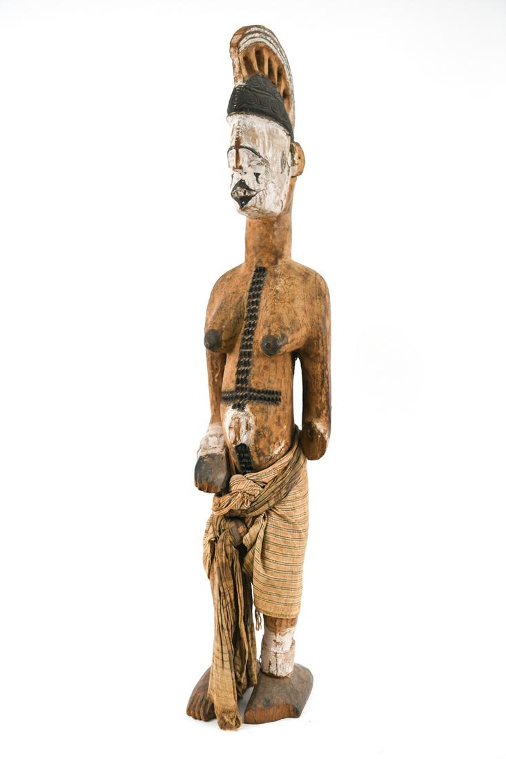 LARGE AFRICAN VINTAGE SCULPTURE (1 of 15)
