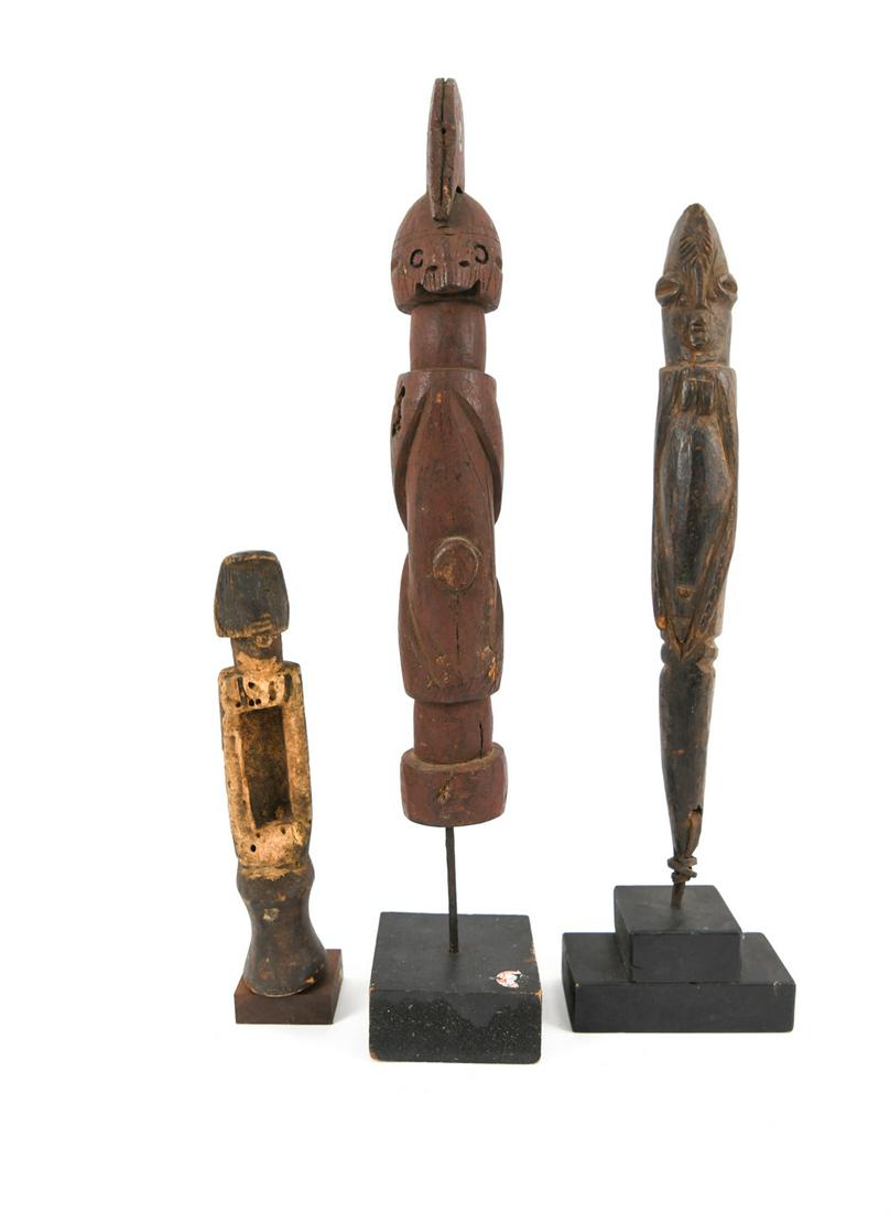 (3) VINTAGE AFRICAN CARVED FIGURES (1 of 17)