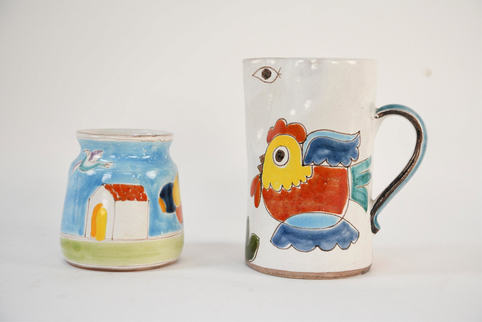 (2) MID-CENTURY DESIMONE ITALY POTTERY VESSSELS (1 of 8)