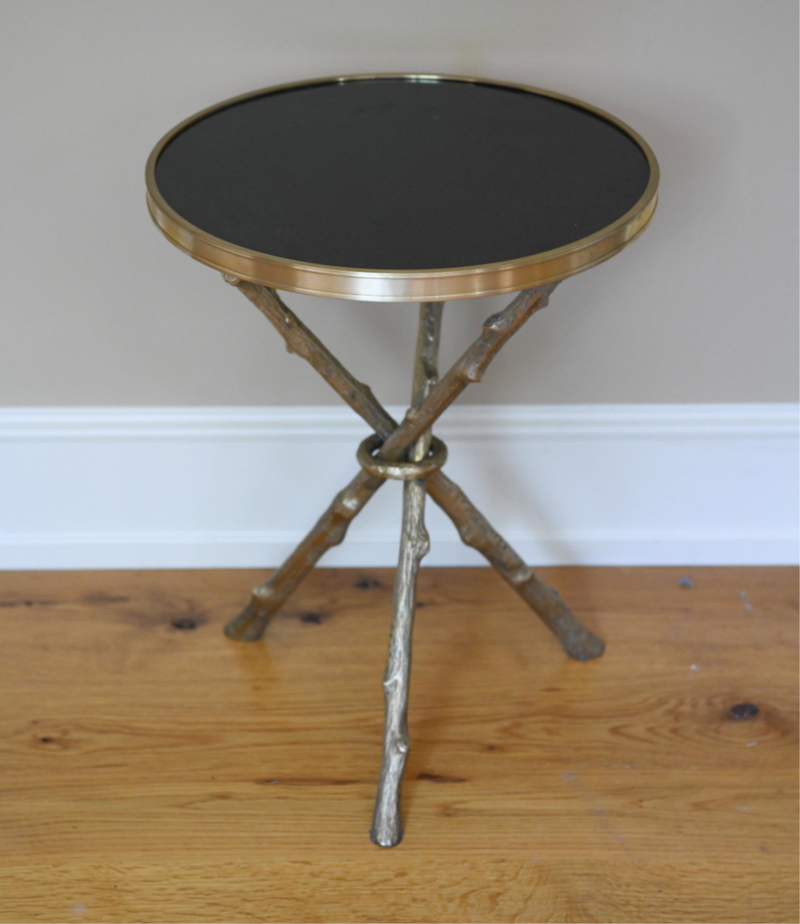 GLOBAL VIEWS FAUX BOIS GUERIDON SIDE TABLE (1 of 7)