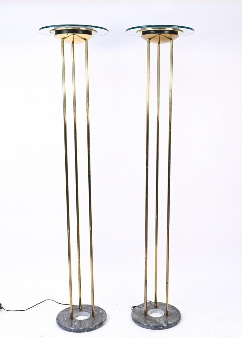 PAIR OF SONNEMAN FOR KOVACS TORCHIERE FLOOR LAMPS (1 of 14)