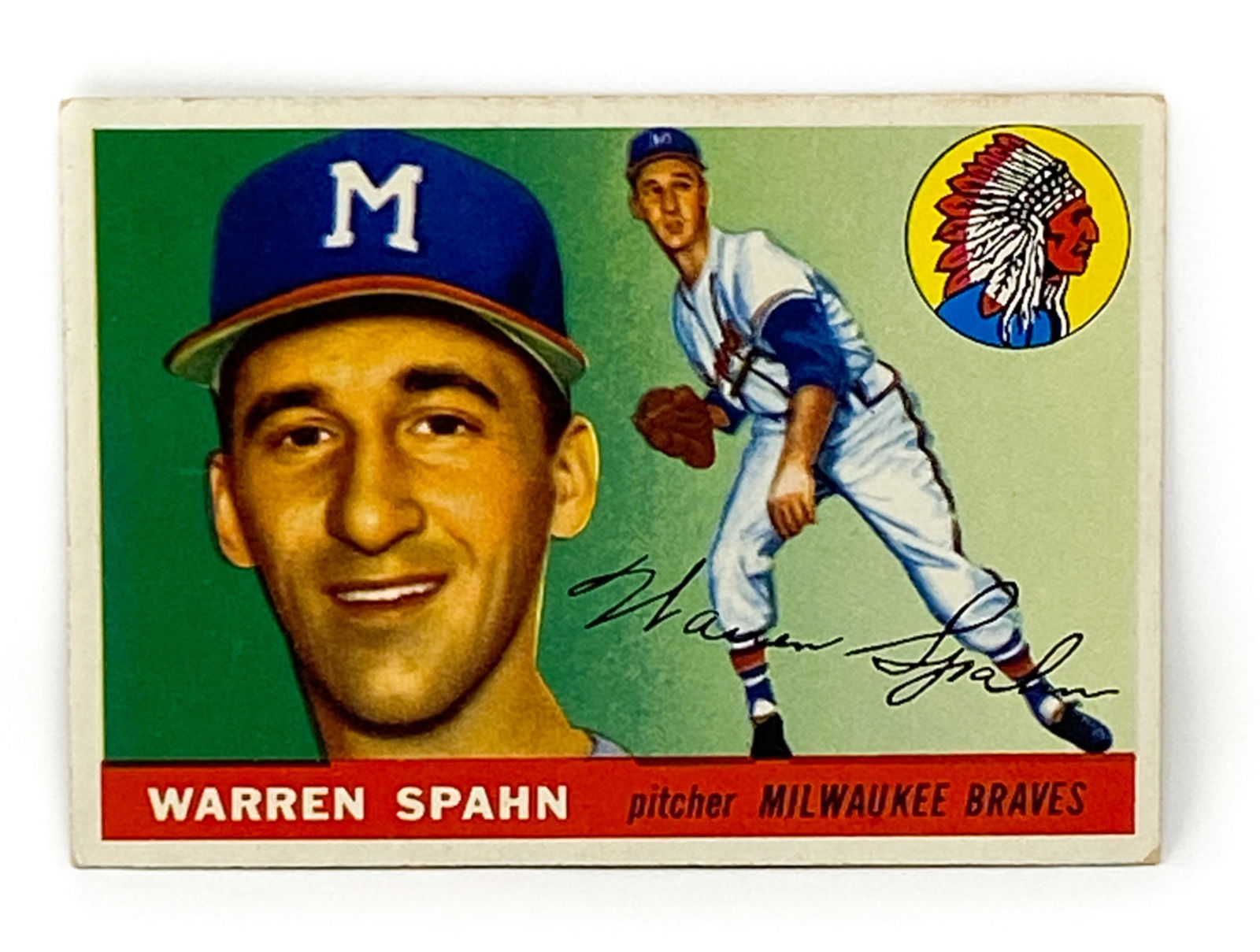 1955 WARREN SPAHN TOPPS #31 (1 of 2)