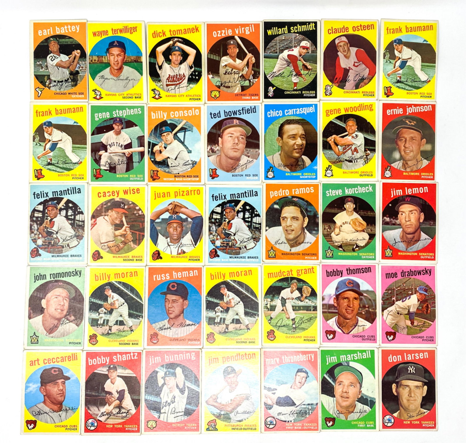 COLLECTION OF 1959 TOPPS BASEBALL CARDS (1 of 11)