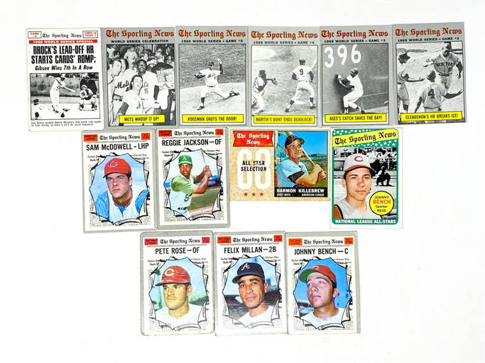 Collection Of The Sporting News Baseball Cards