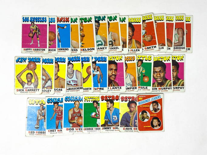 Collection Of 1971 Topps Basketball Cards