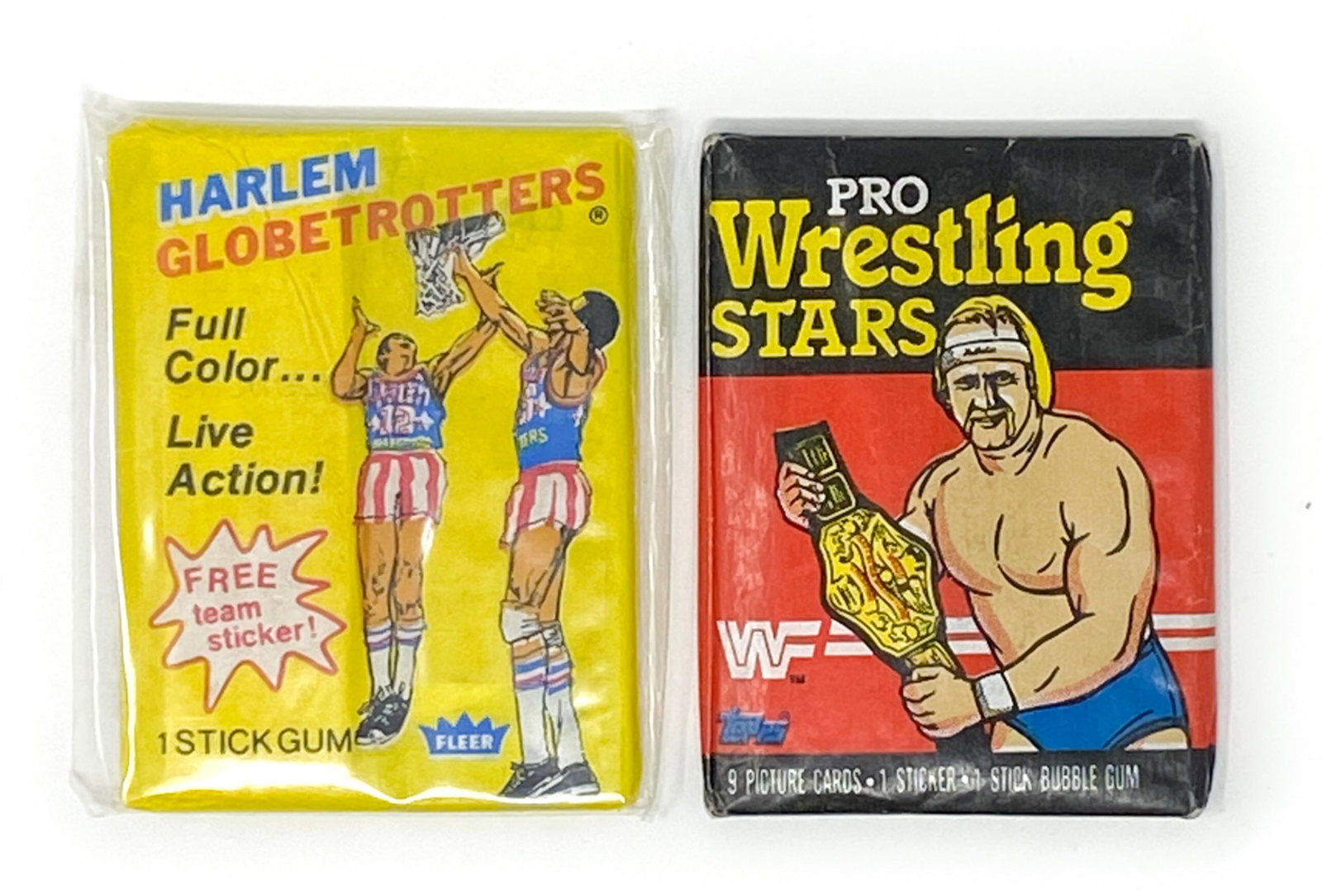 HARLEM GLOBETROTTERS & WRESTLING TRADING CARDS (1 of 6)