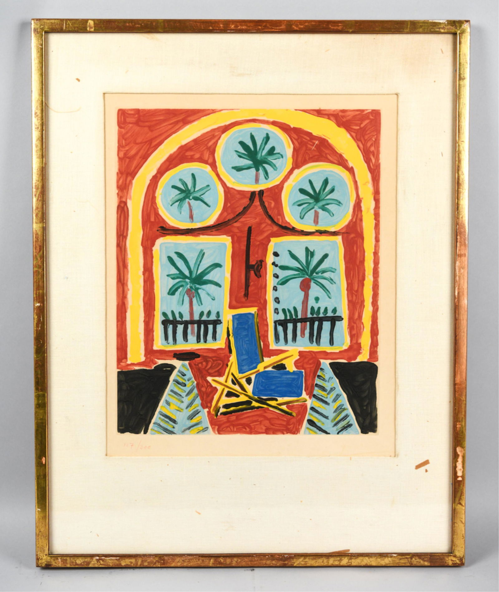 PICASSO SIGNED LTD. ED. COLOR AQUATINT, C. 1959 (1 of 9)