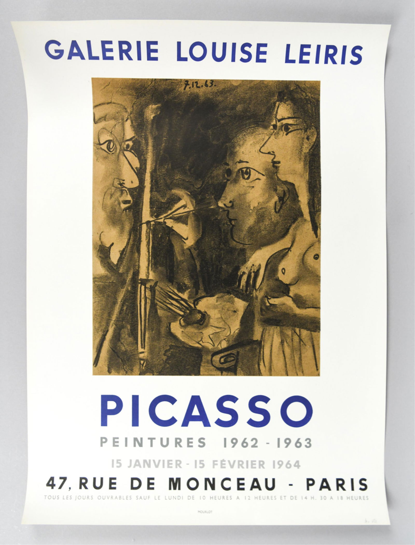 PICASSO 1964 GALERIE LOUISE LEIRIS POSTER (1 of 5)