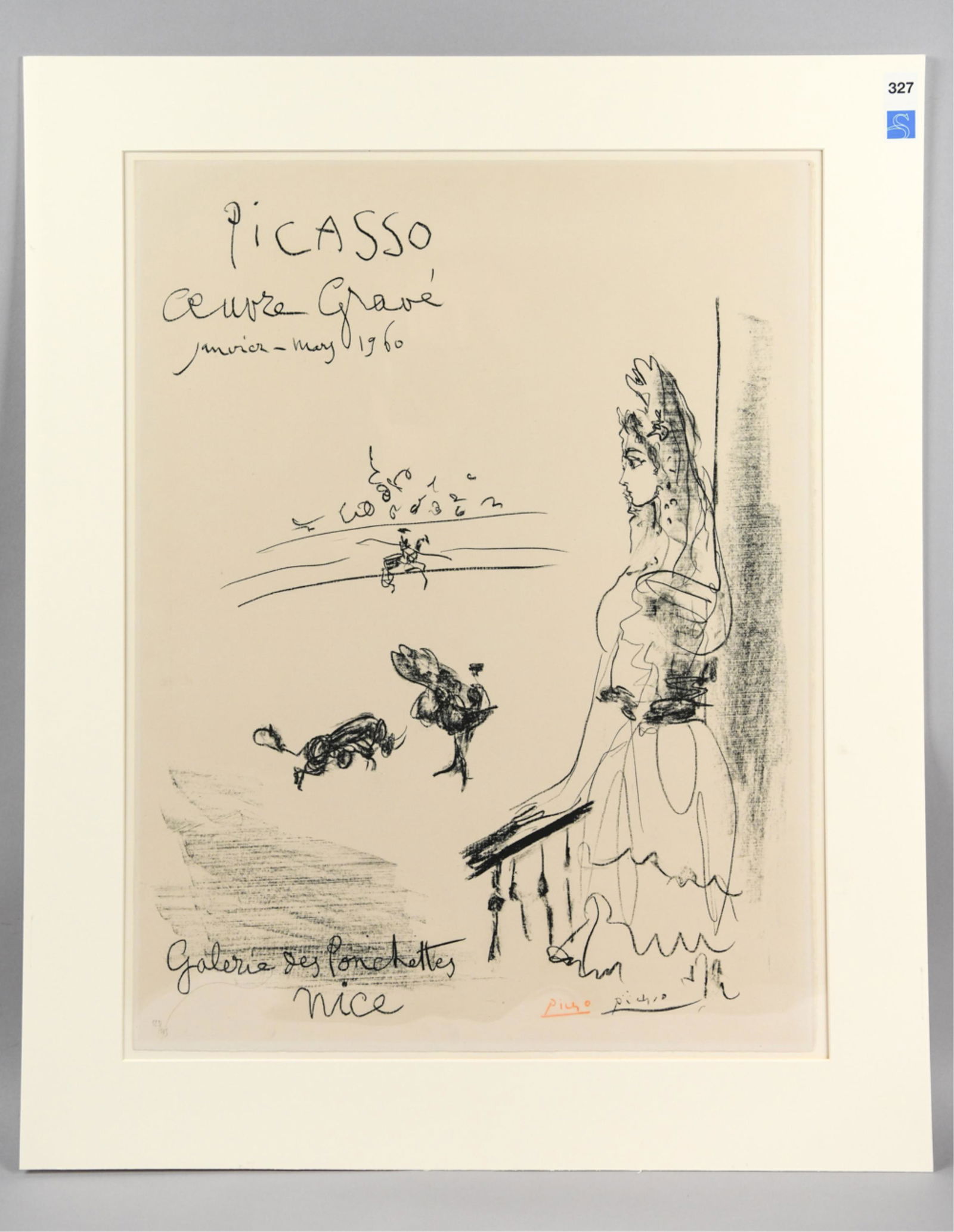 PICASSO SIGNED NUMBERED PICASSO-OEUVRE GRAVE (1 of 6)