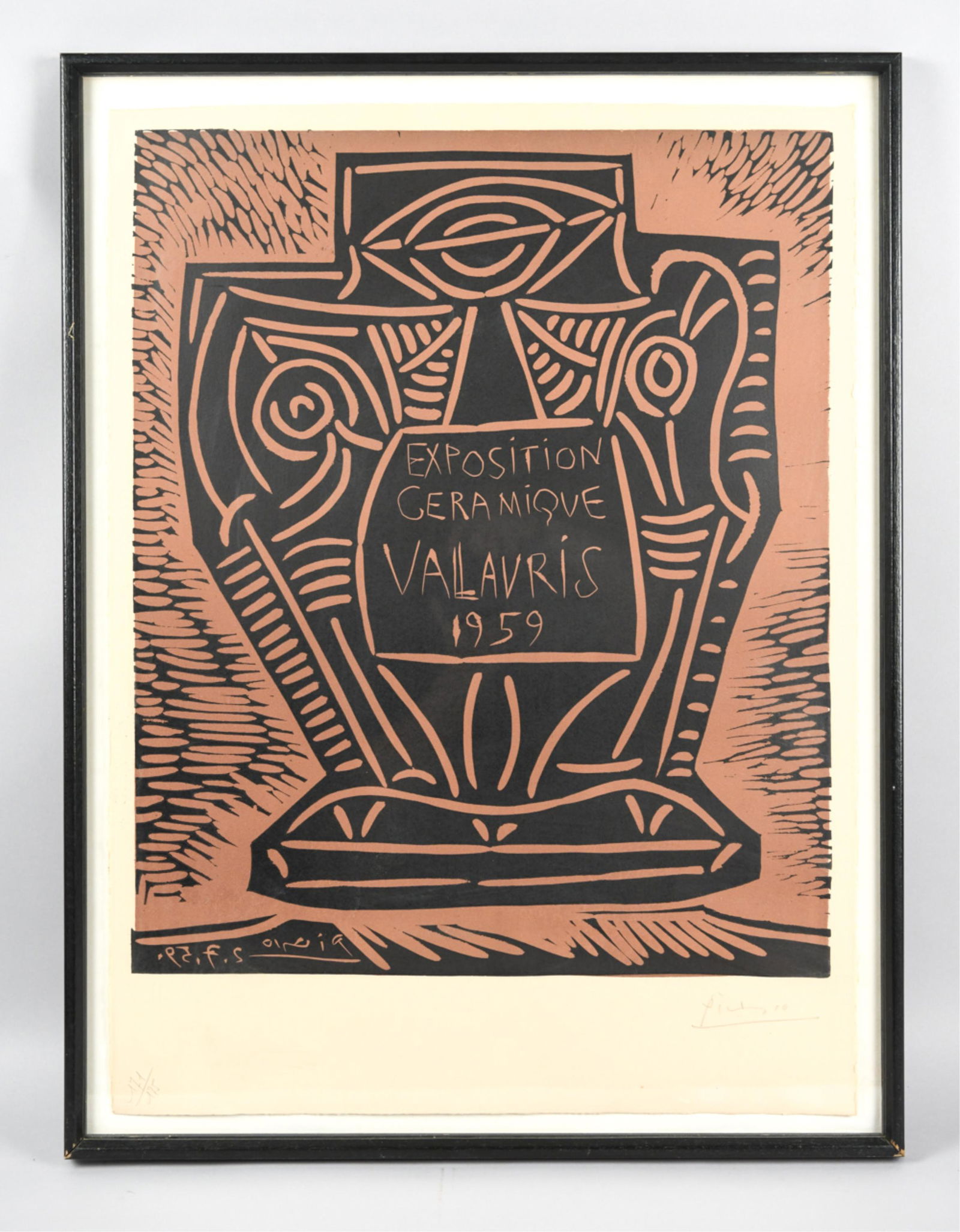 PICASSO SIGNED, NUMBERED LTD. ED. LINOCUT 1959 (1 of 9)