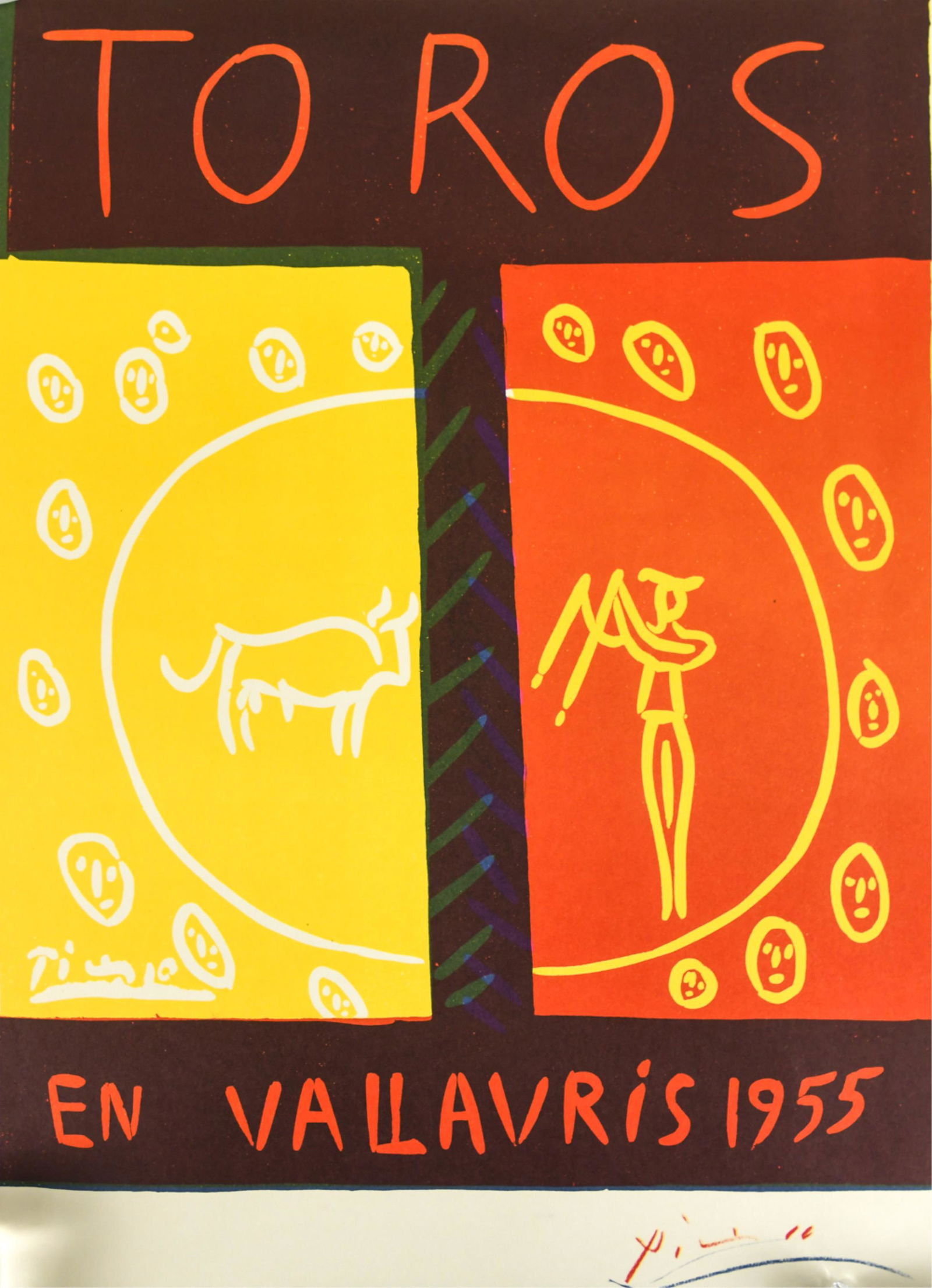 AFTER PICASSO TOROS EN VALLAURIS 1955 POSTER (1 of 9)