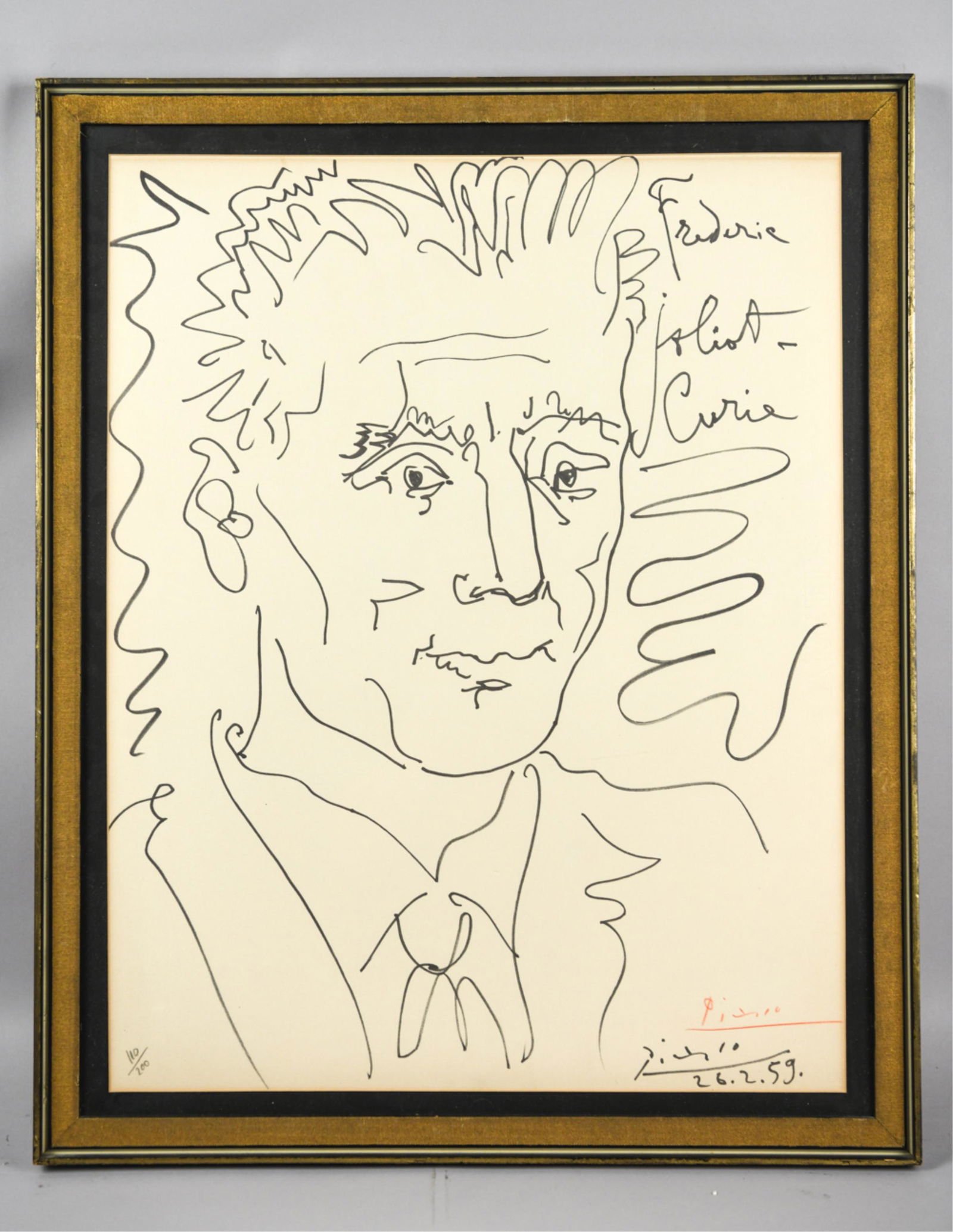 PICASSO LITHOGRAPH PORTRAIT SIGNED NUMBERED LTD ED (1 of 10)