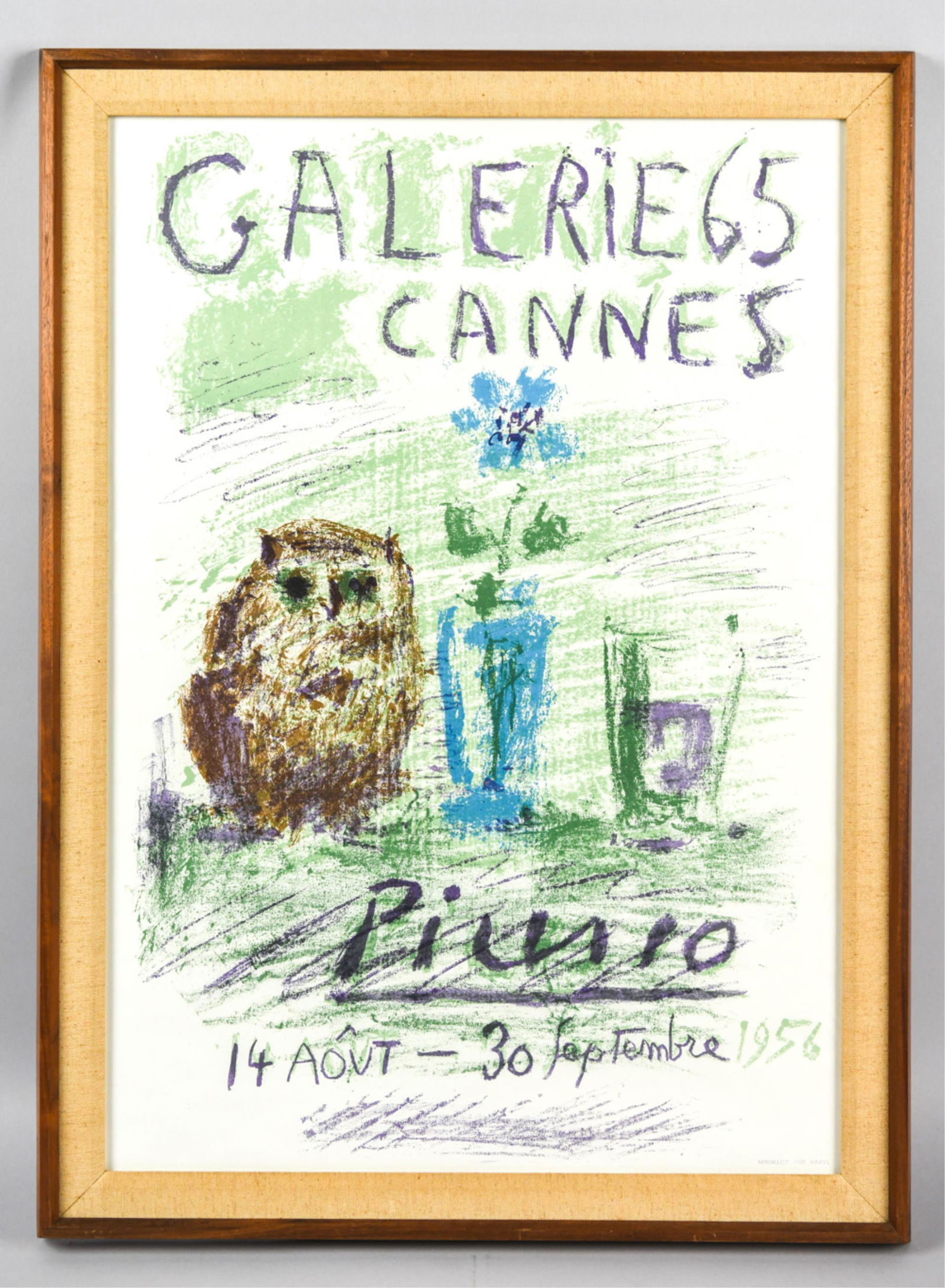 1956 GALERIE 65 CANNES LTD. ED. PICASSO POSTER (1 of 9)