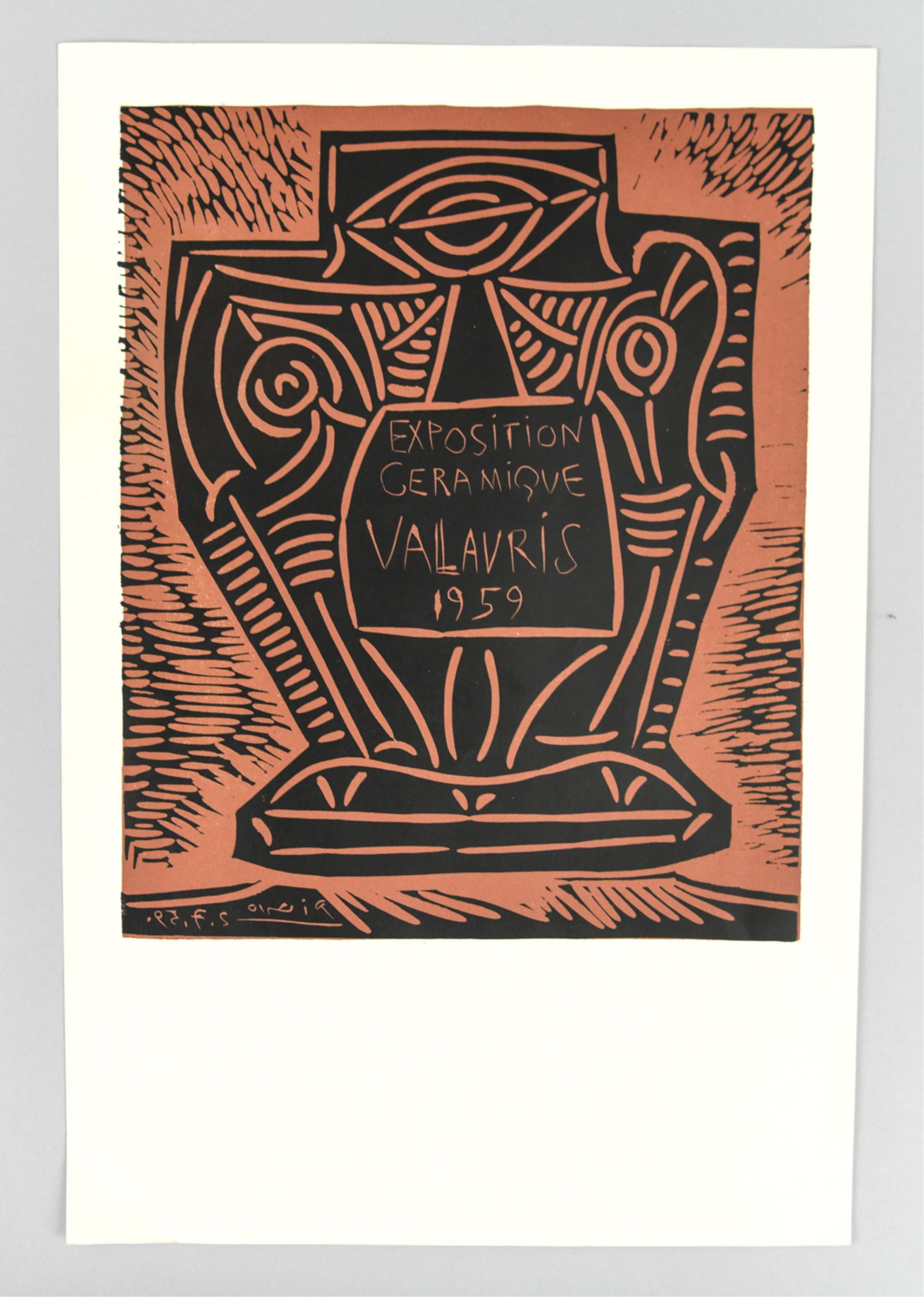 PICASSO VALLAURIS 1959 EXHIBITION POSTER (1 of 7)