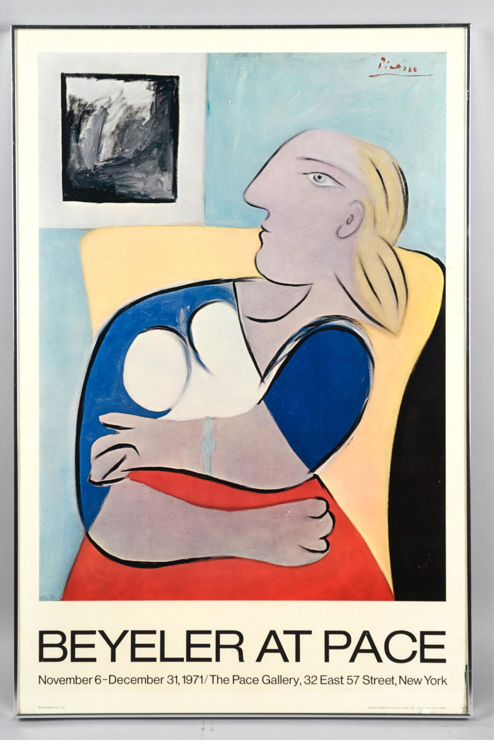 1971 EXHIBITION POSTER NYC PICASSO IMAGE (1 of 9)