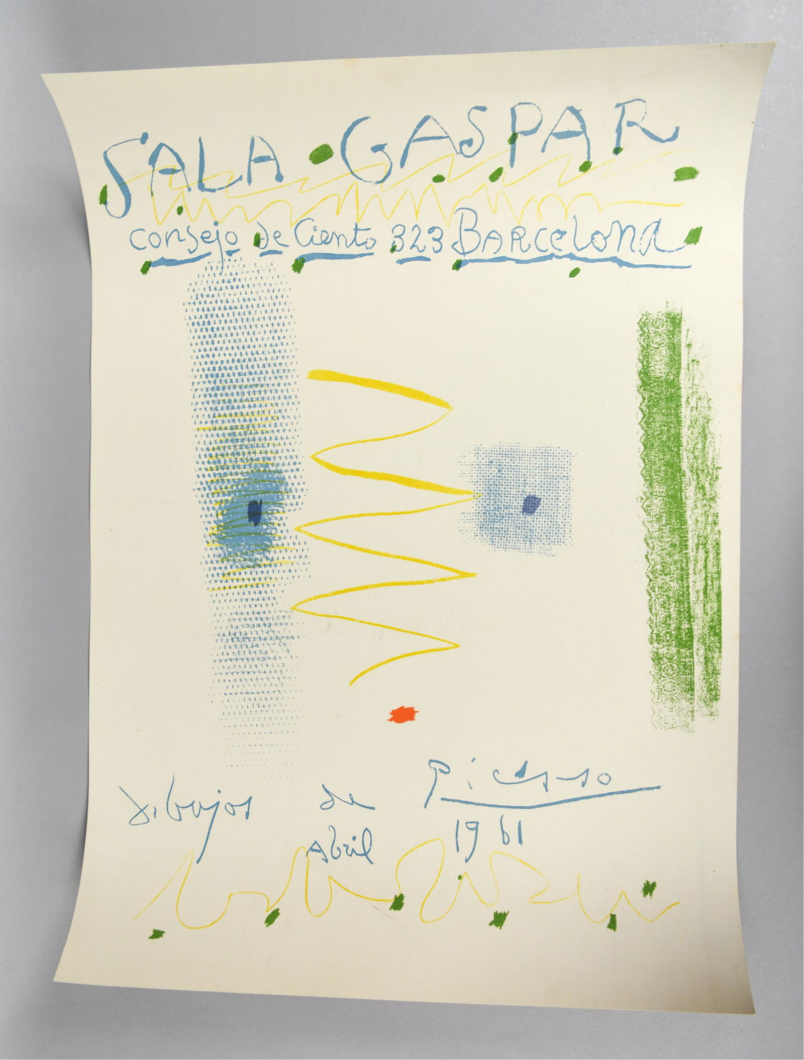 PICASSO 1961 SALA GASPAR EXHIBITION POSTER (1 of 6)
