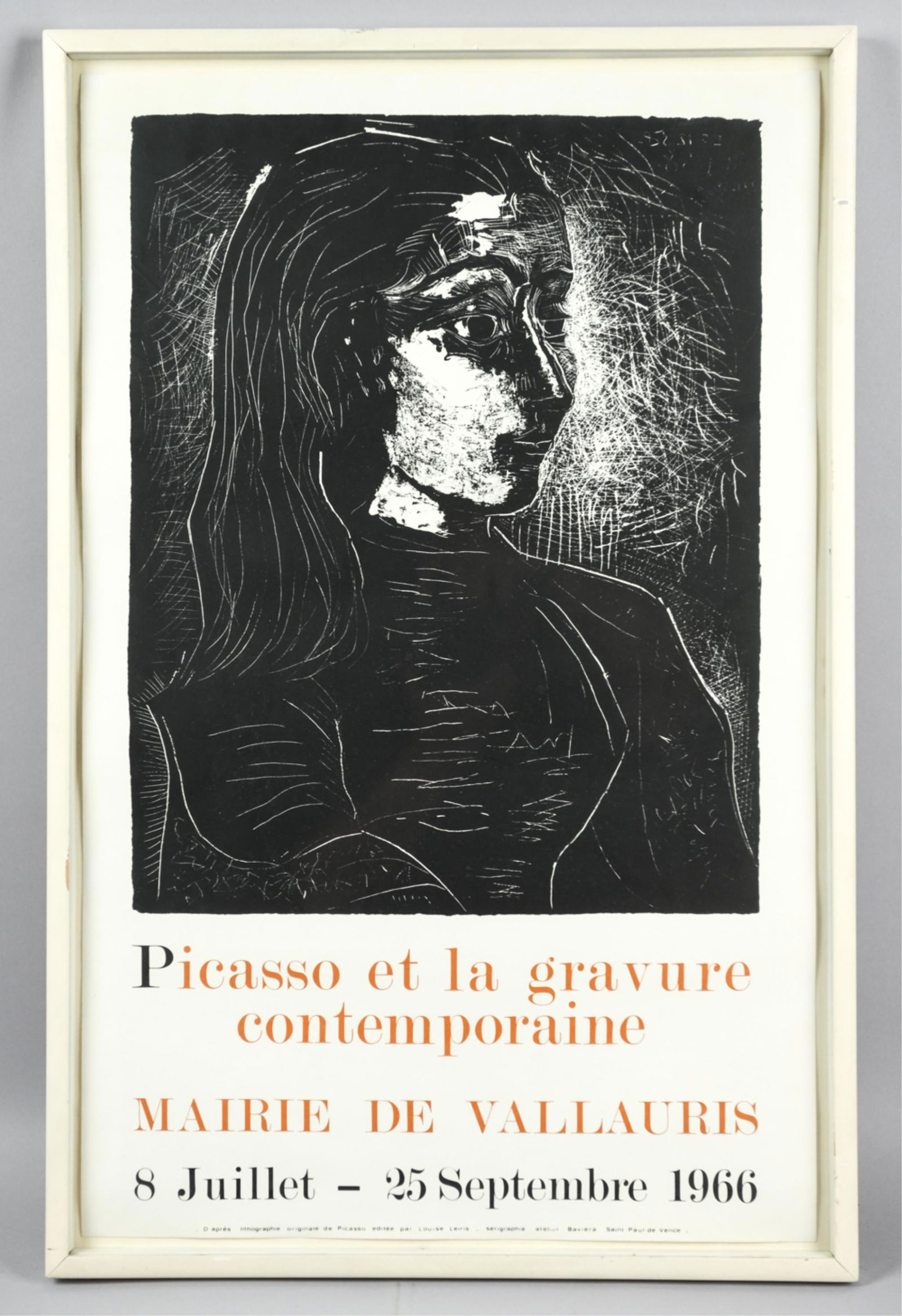 1966 MAIRIE DE VALLAURIS PICASSO POSTER (1 of 7)