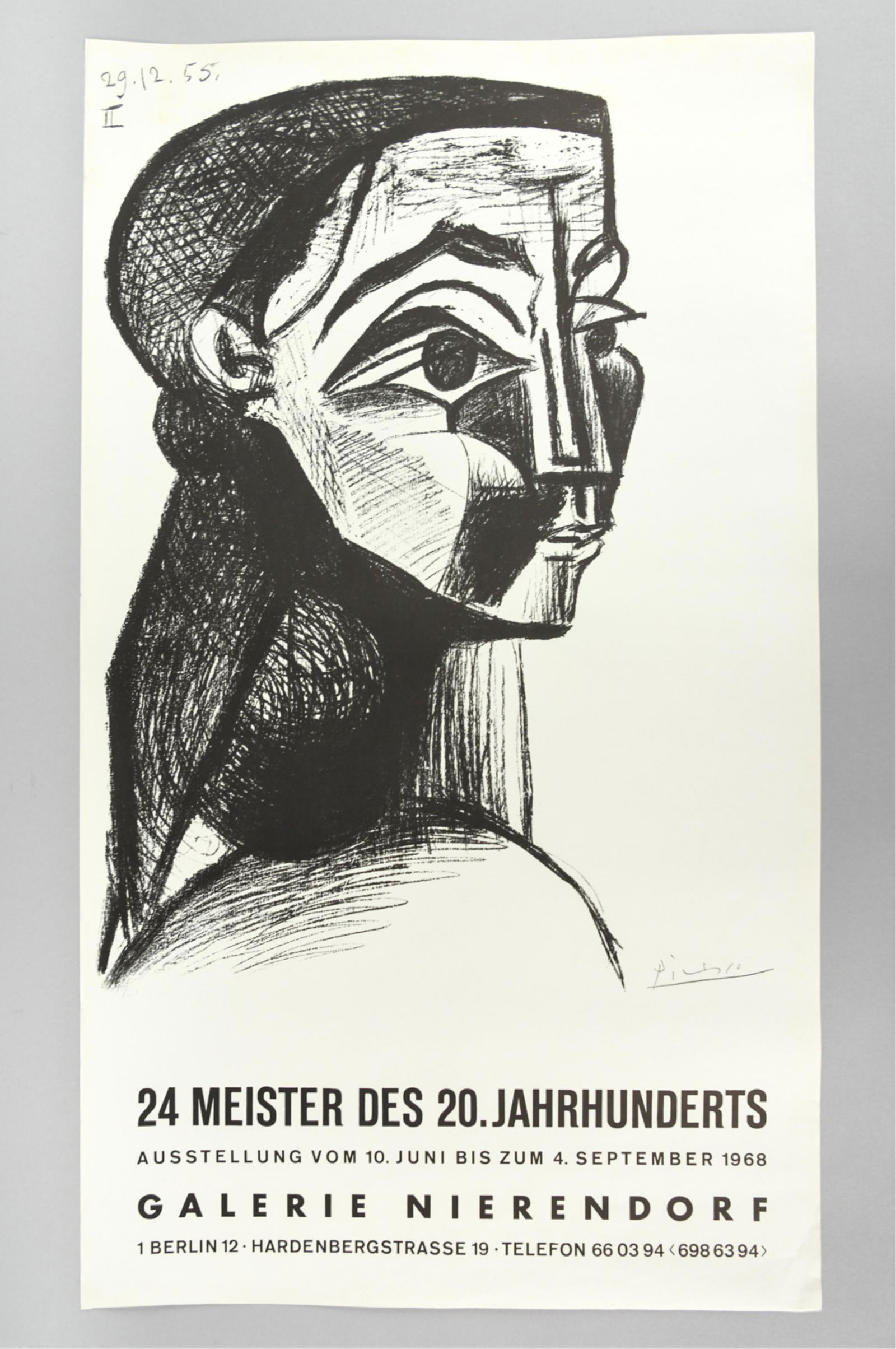 1968 PICASSO IMAGE EXHIBITION POSTER (1 of 8)