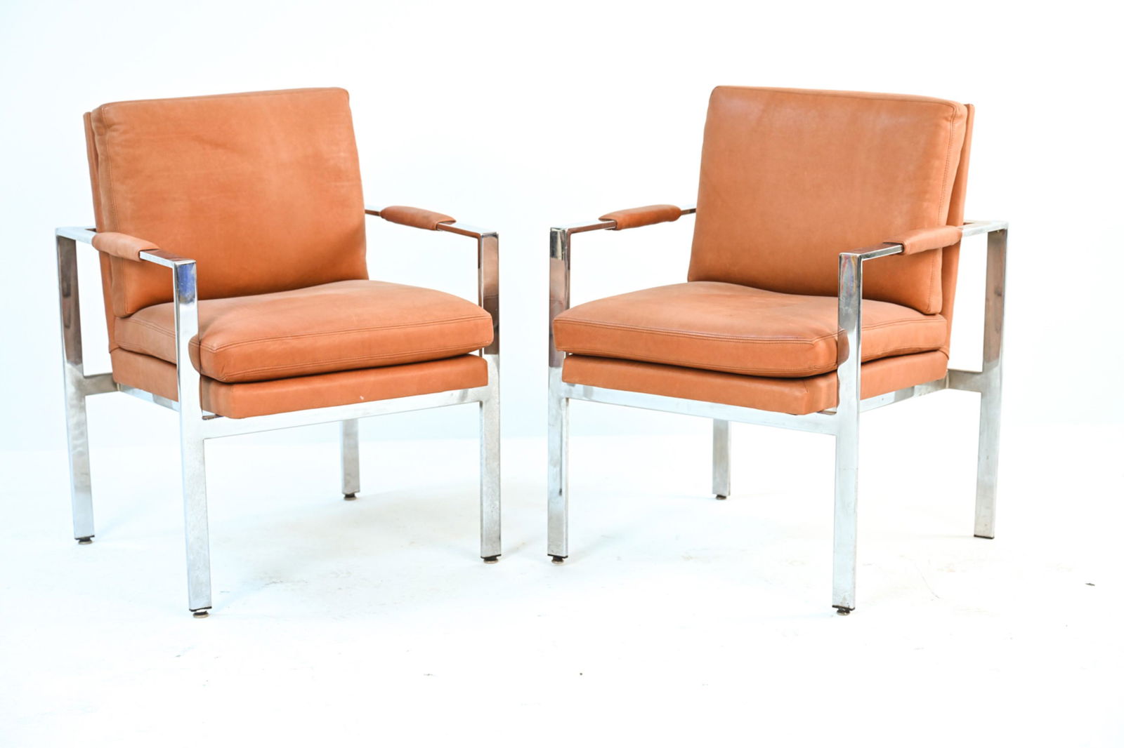 PAIR MILO BAUGHMAN FOR THAYER COGGIN ARM CHAIRS (1 of 11)