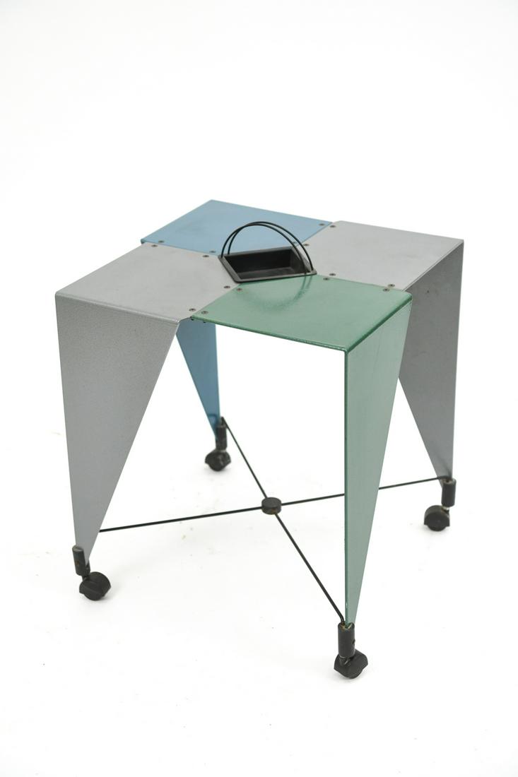 MEMPHIS STYLE ROLLING SIDE TABLE (1 of 12)