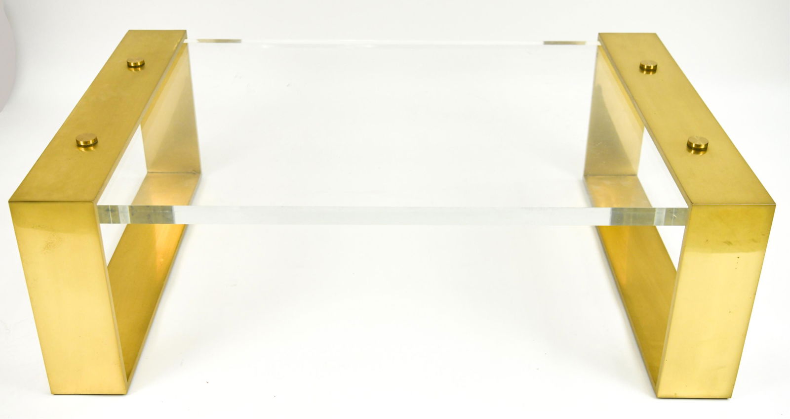 MODERN LUCITE SLAB COFFEE TABLE (1 of 15)