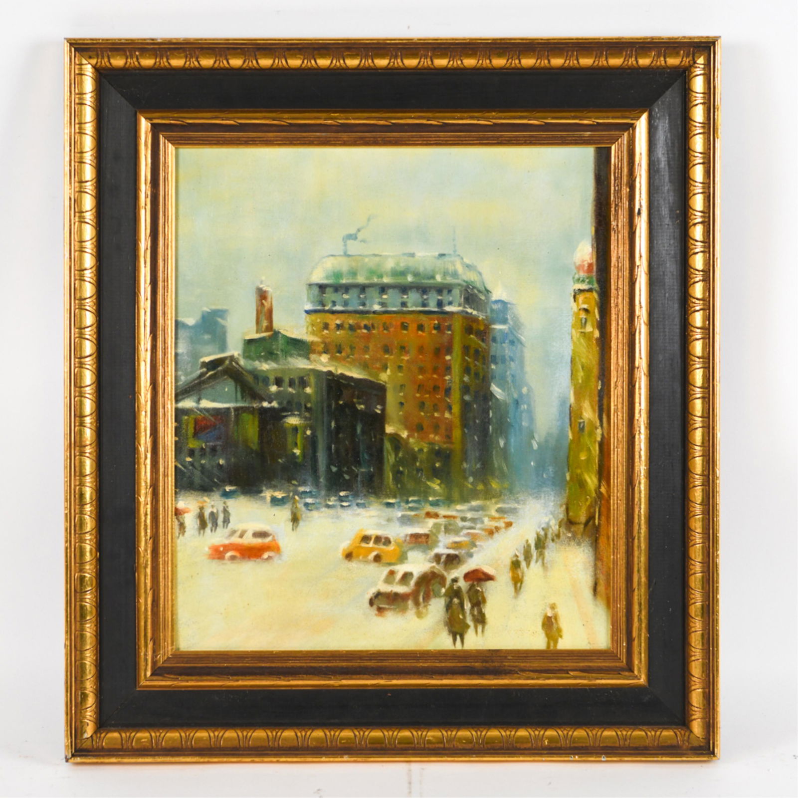 MID 20TH CENTURY O/B CITY VIEW IN SNOW (1 of 9)