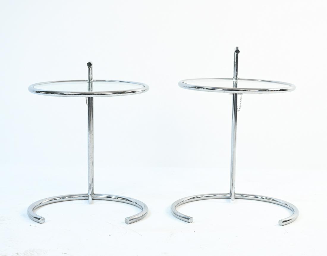 (2) EILEEN GRAY STYLE SIDE TABLES (1 of 19)