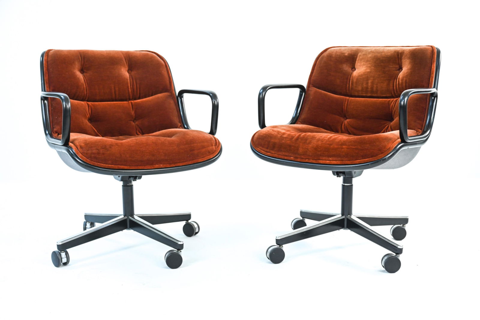 PAIR OF KNOLL POLLOCK ARMCHAIRS (1 of 13)