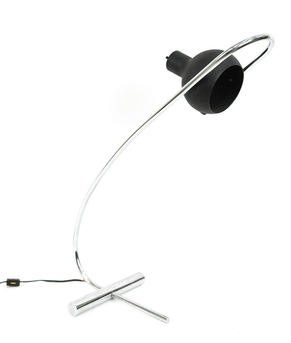 MID-CENTURY TALL CHROME DESK LAMP (1 of 11)